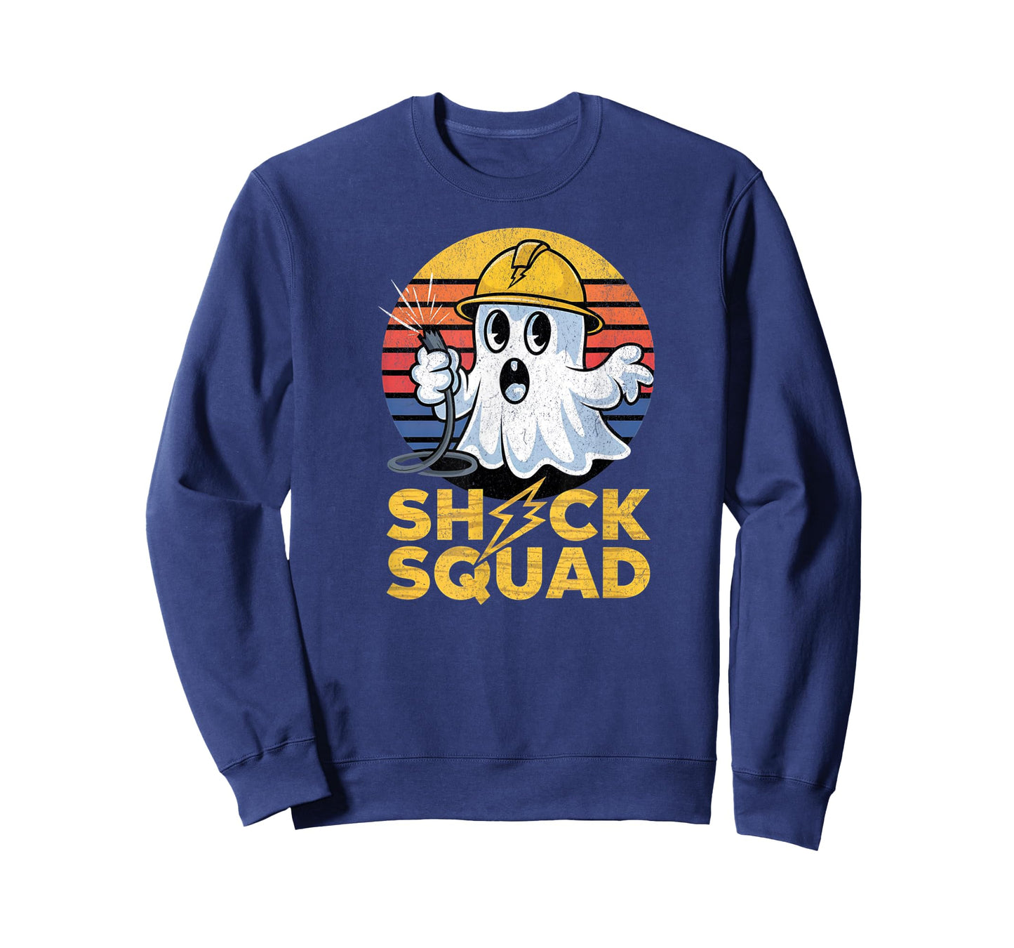 Shock Squad Halloween Ghost Spooky Electrical Engineer T-Shirt