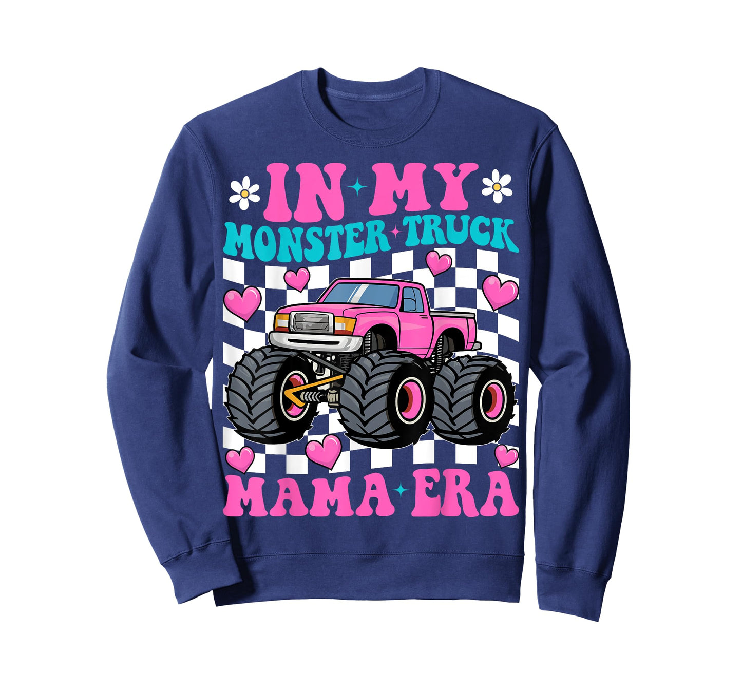 Groovy In My Monster Truck Mama Era Monster Truck Mom T-Shirt