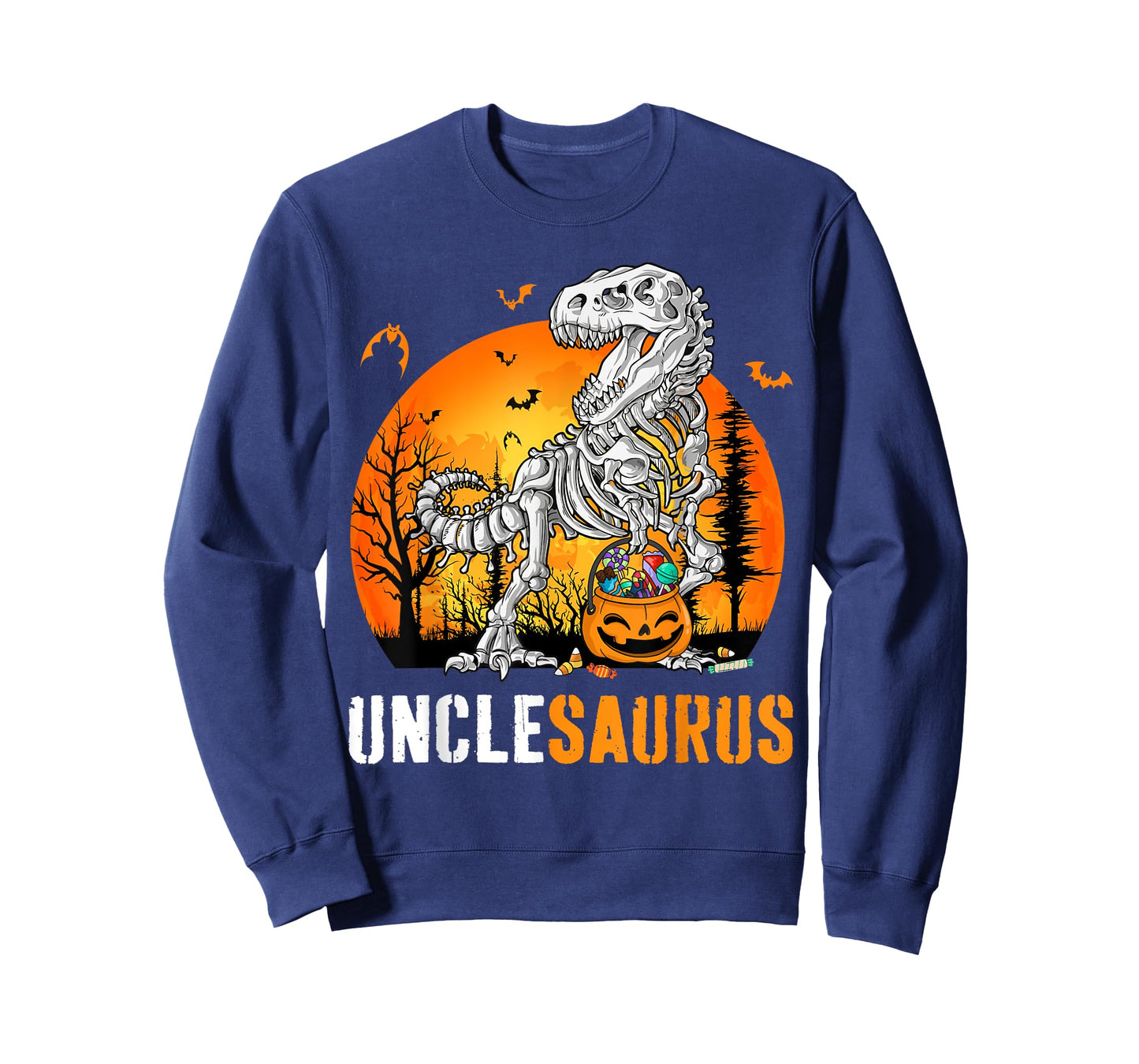 Unclesaurus Dinosaur Skeleton Halloween Uncle Saurus T-Shirt