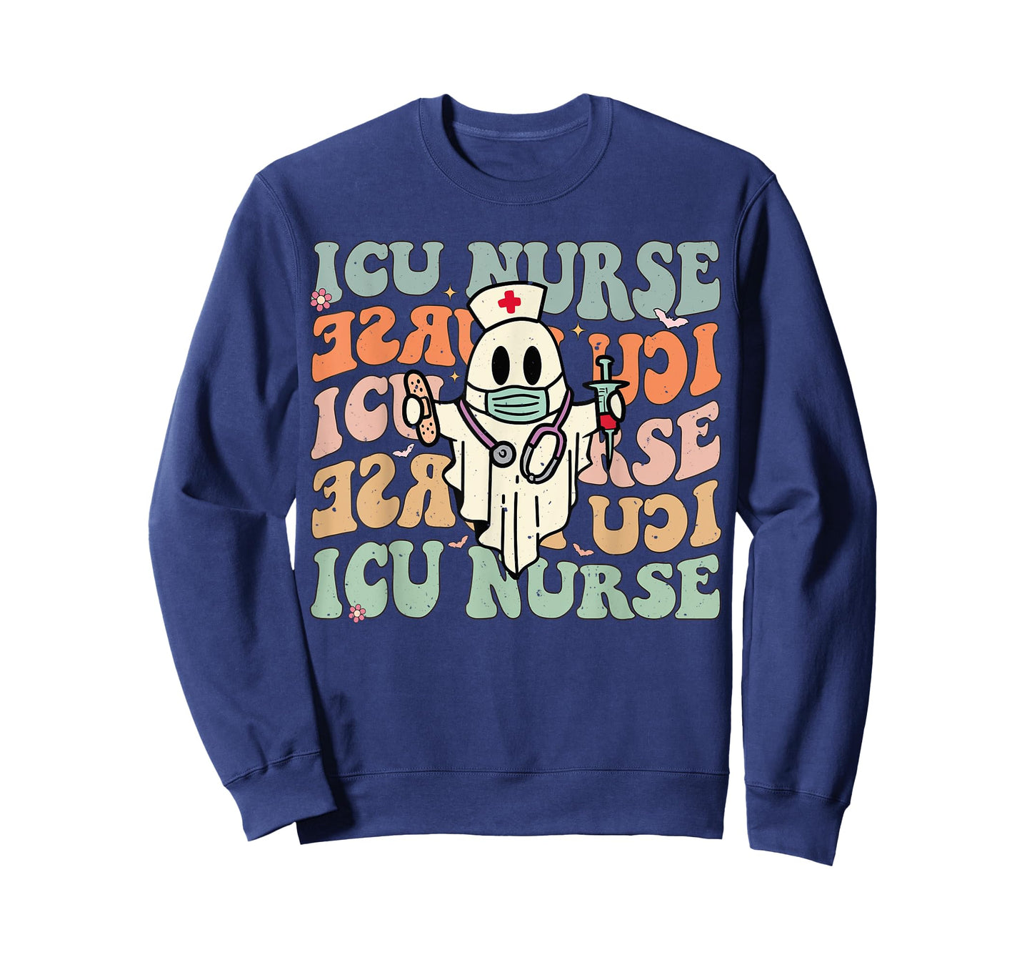 Critical Care Nurse ICU Neonatal Groovy Halloween Nursing T-Shirt