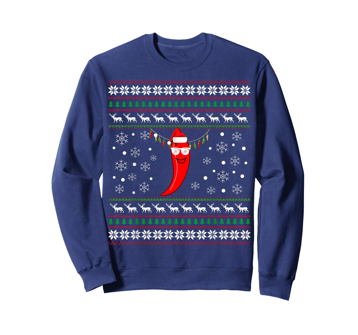 Pepper Chili Christmas Shirt- Chili Ugly Xmas Gift Tee T-Shirt