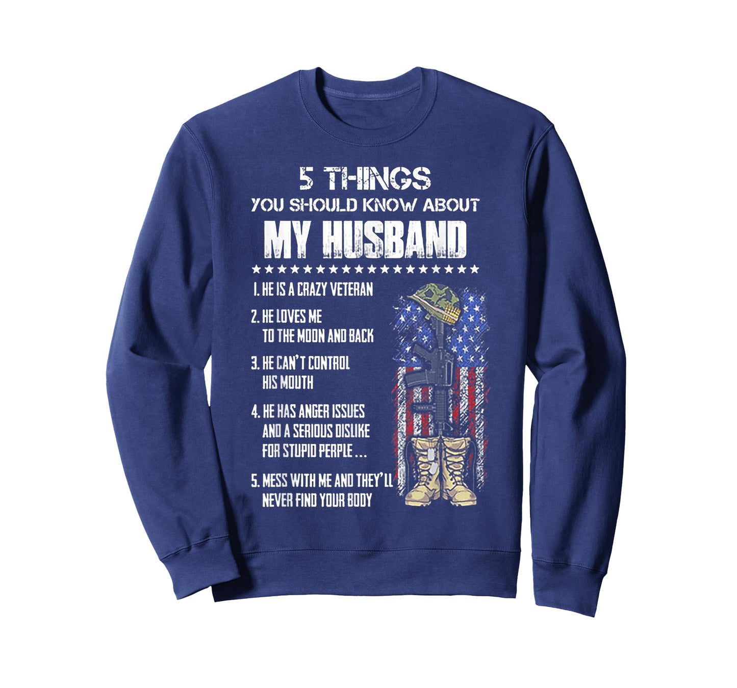 Veteran 5 Things You Should Know About My Husband T-Shirt
