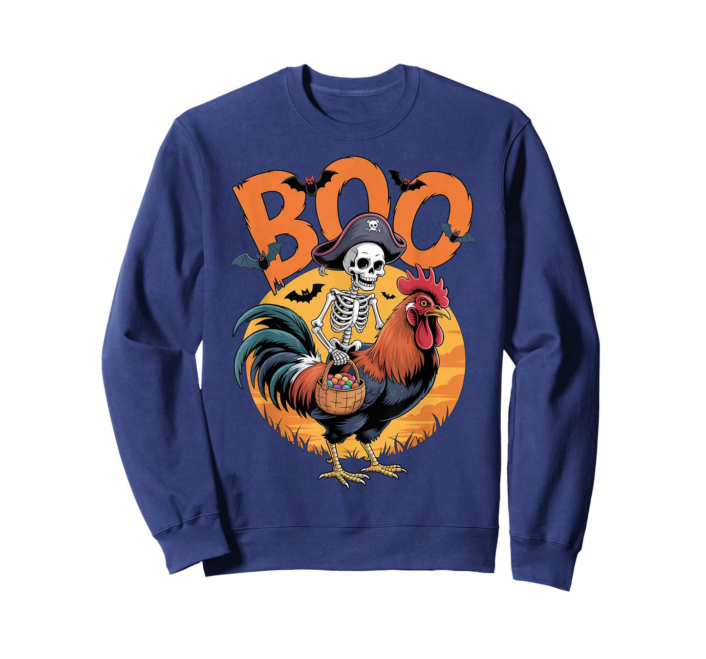 Spooky Rooster Costume on Boo Rooster Halloween T-Shirt