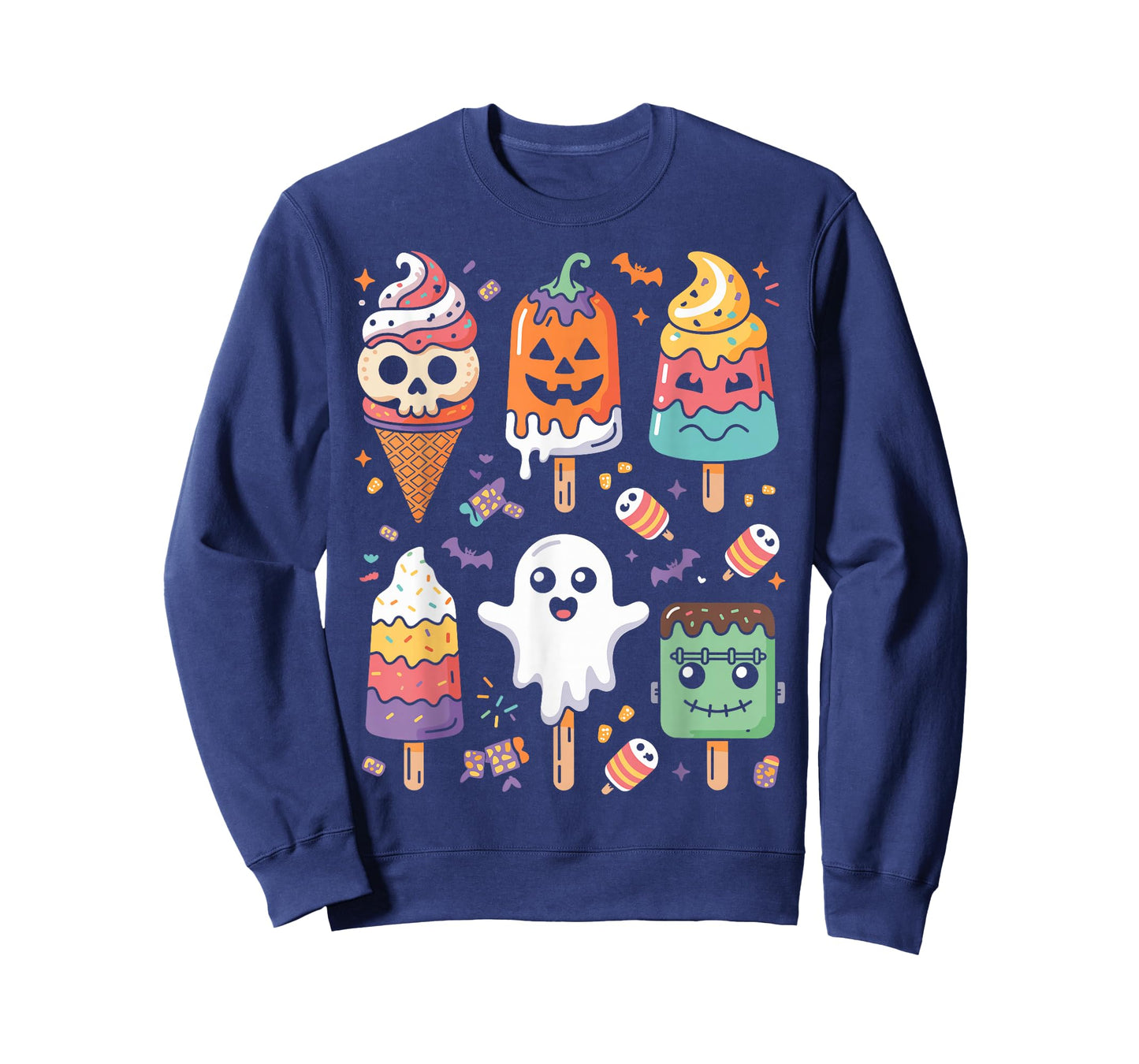 Horror Movies Summer Popsicle Halloween Ice Cream Summerween T-Shirt