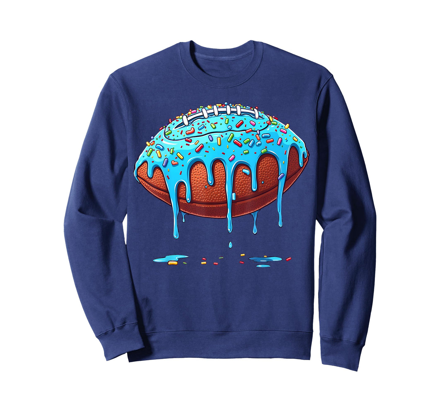 Football Drip Boys American Football Ice Cream And Sprinkles T-Shirt