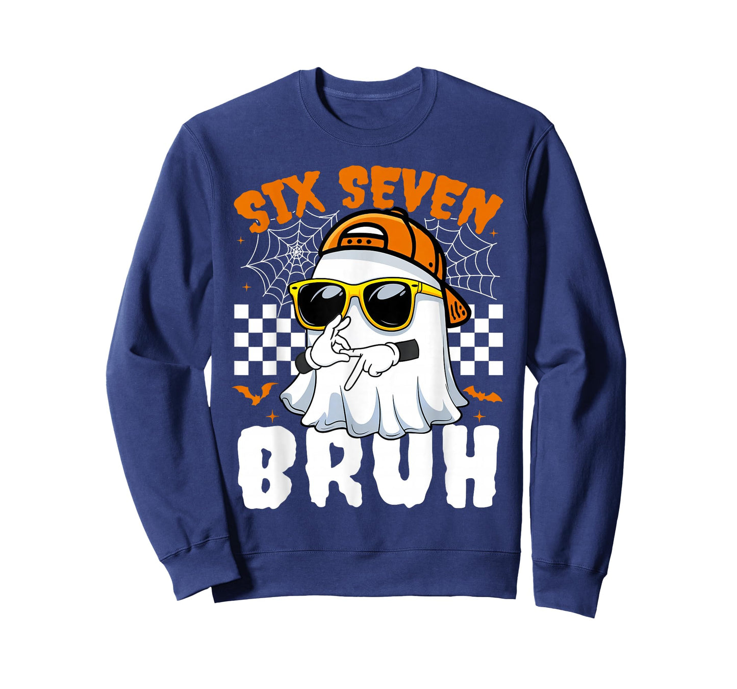 Bruh 67 Halloween Funny Six Seven Meme Brainrot Ghost Kids T-Shirt