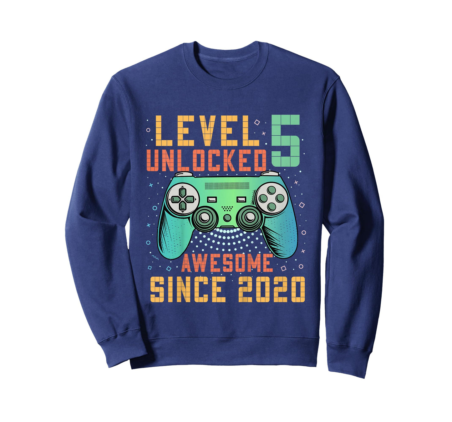 Kids Level 5 Unlocked 5th Birthday 5 Year Old Boy Gifts Gaming T-Shirt