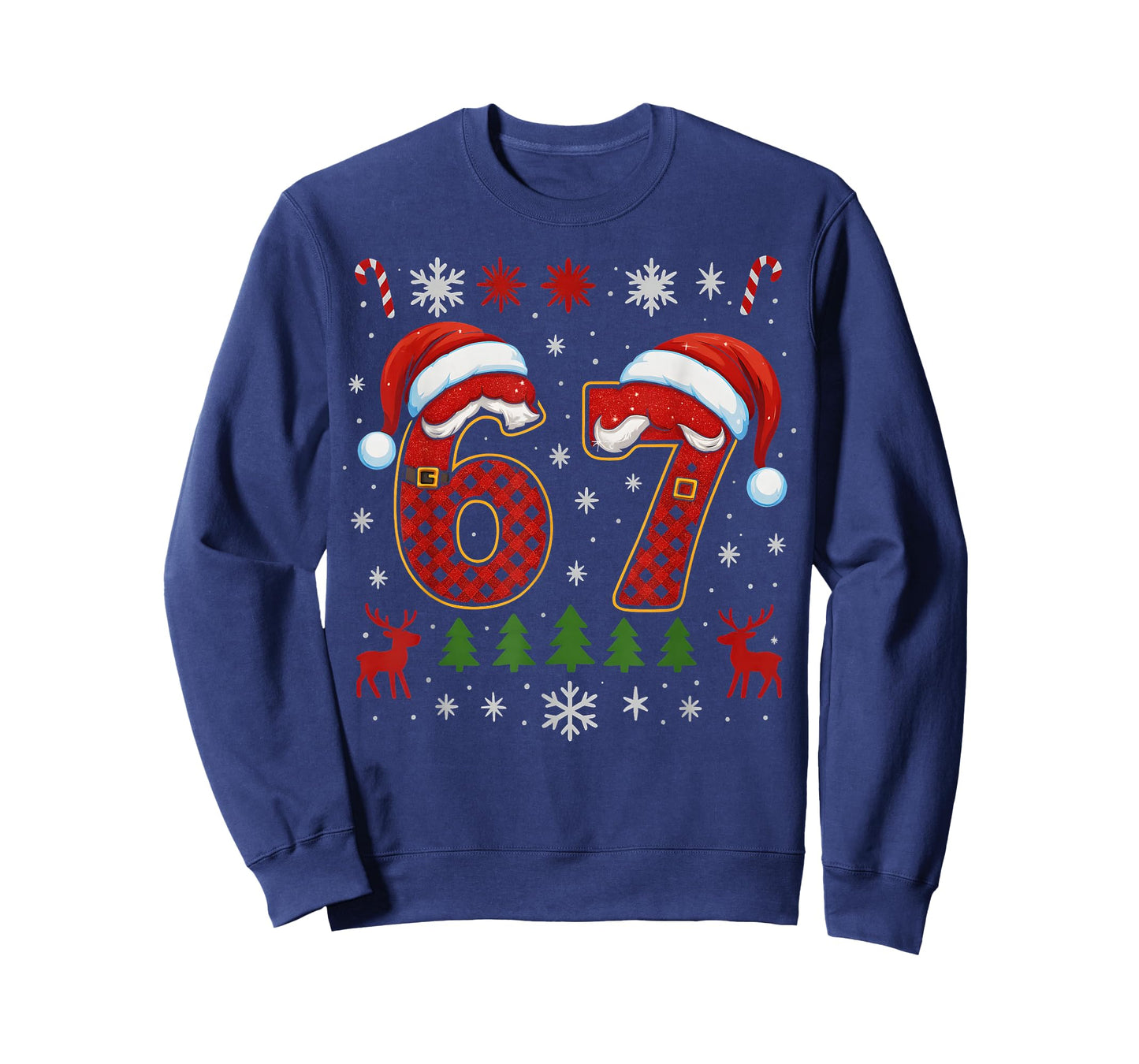 HUGvyn Funny 67 Six Seven Squad Meme Christmas Ugly Sweater T-Shirt