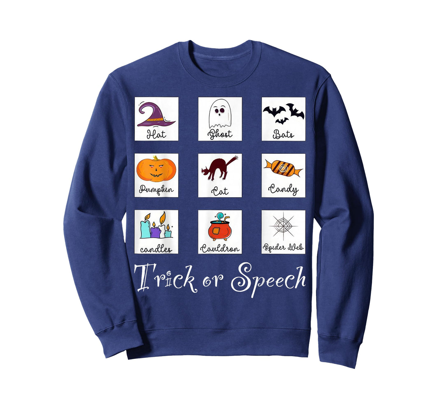 Trick or Speech Retro SLP Halloween Speech Therapy Halloween T-Shirt