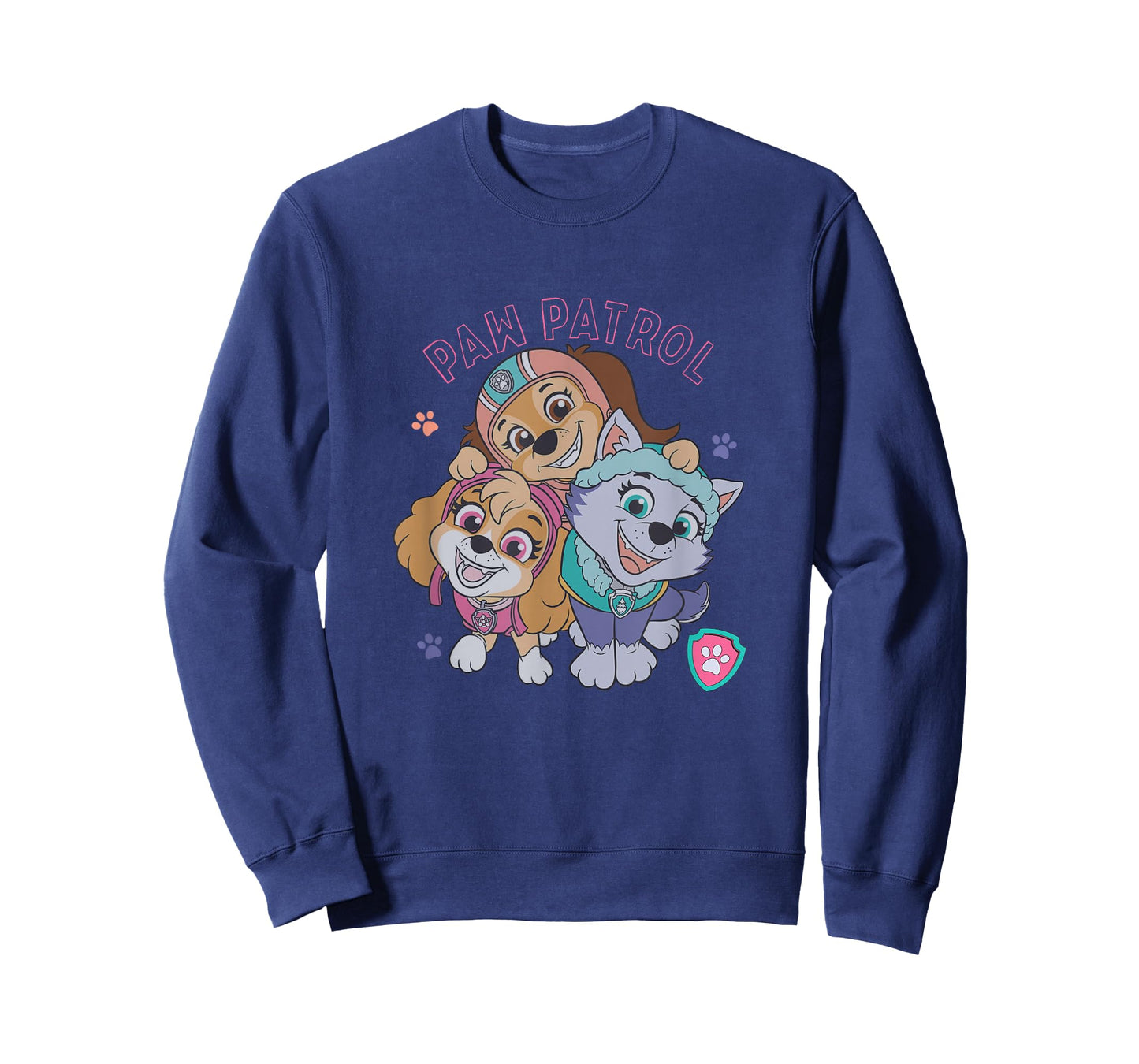 Paw Patrol Everest Skye Liberty Trio Heart Paw Print T-Shirt