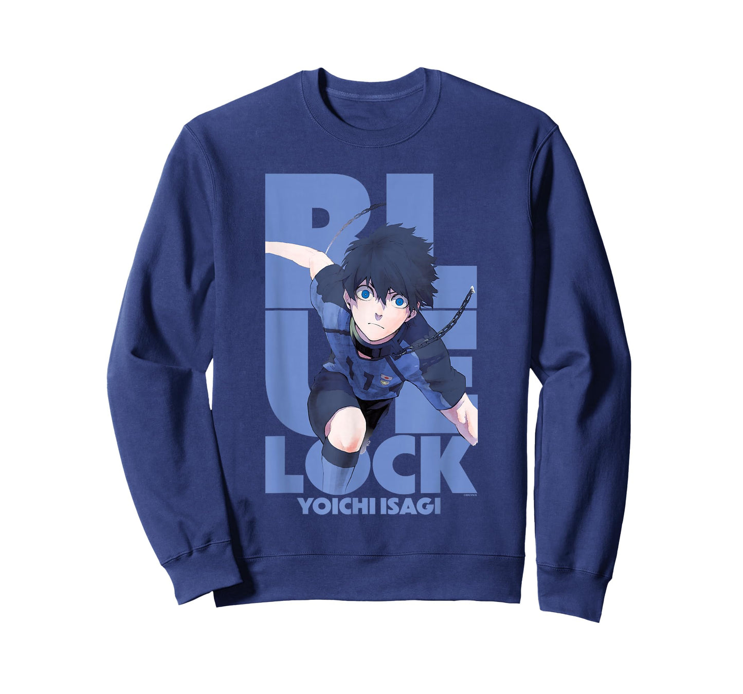 Blue Lock Yoichi Isagi Running Through Big Chest Portrait T-Shirt