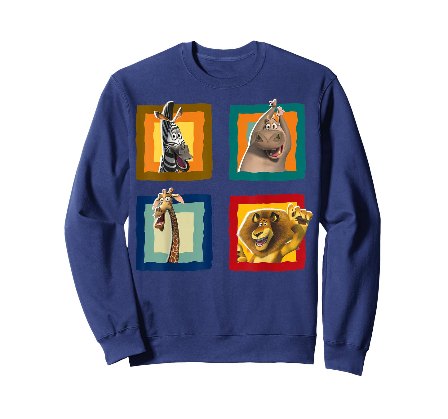 Madagascar Group Shot Quad Panel Poster T-Shirt