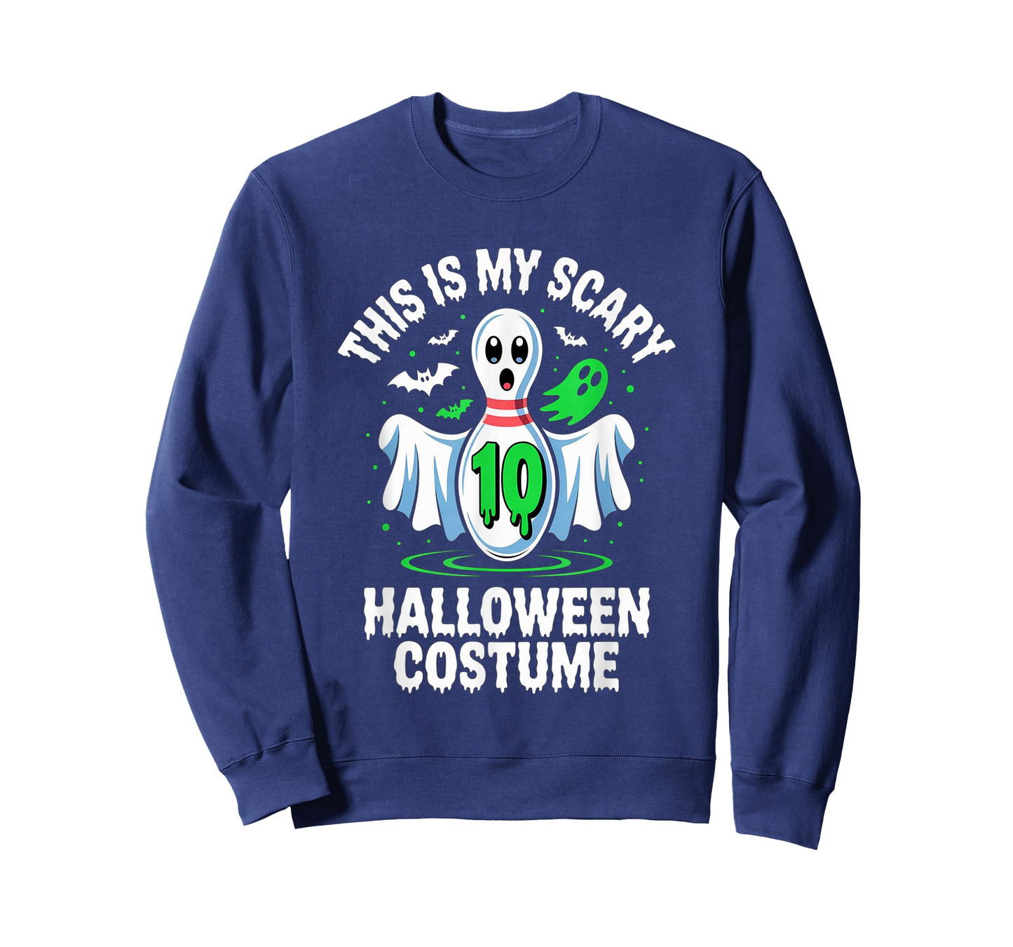 Funny Bowling Ghost This is My Scary Halloween Costume T-Shirt