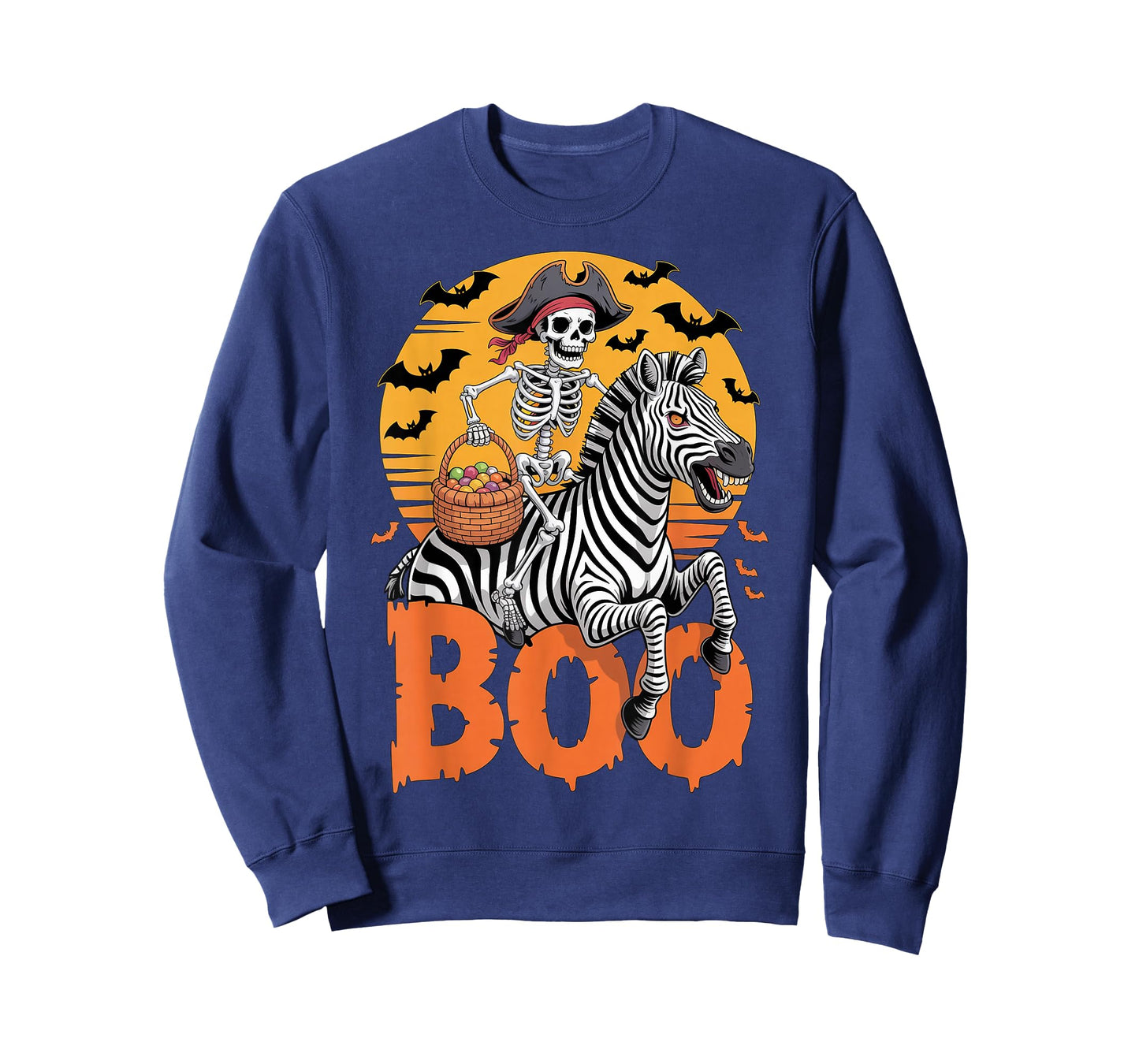 Spooky Zebra Costume on Boo Zebra Halloween T-Shirt