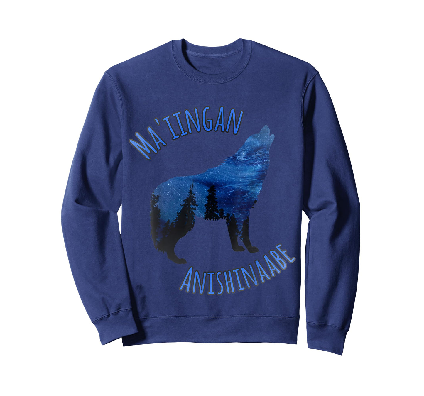 Ma'iingan Anishinaabe Ojibwe Chippewa Language Wolf T-Shirt T-Shirt