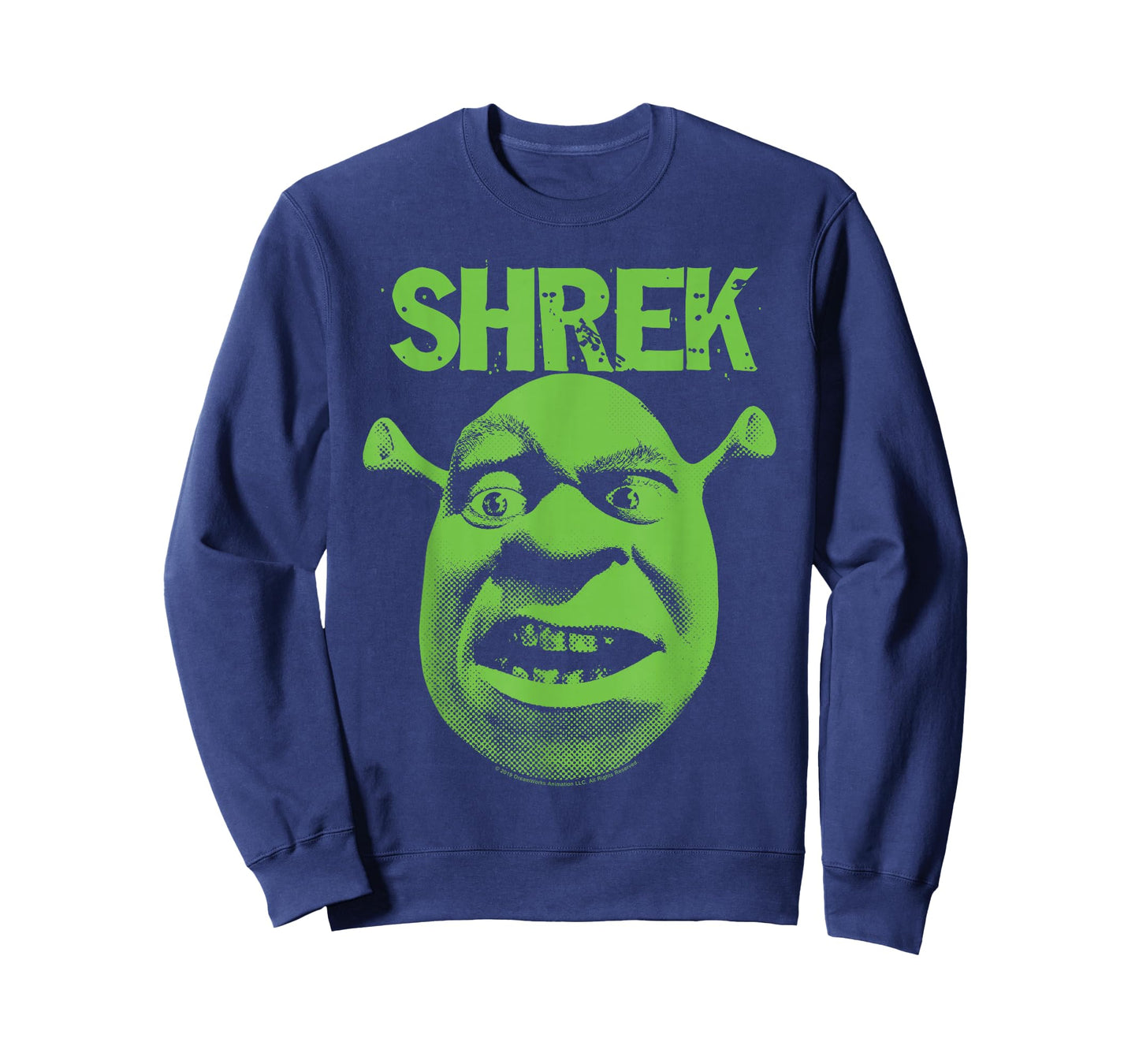 Shrek Grumpy Green Comic Art Face T-Shirt