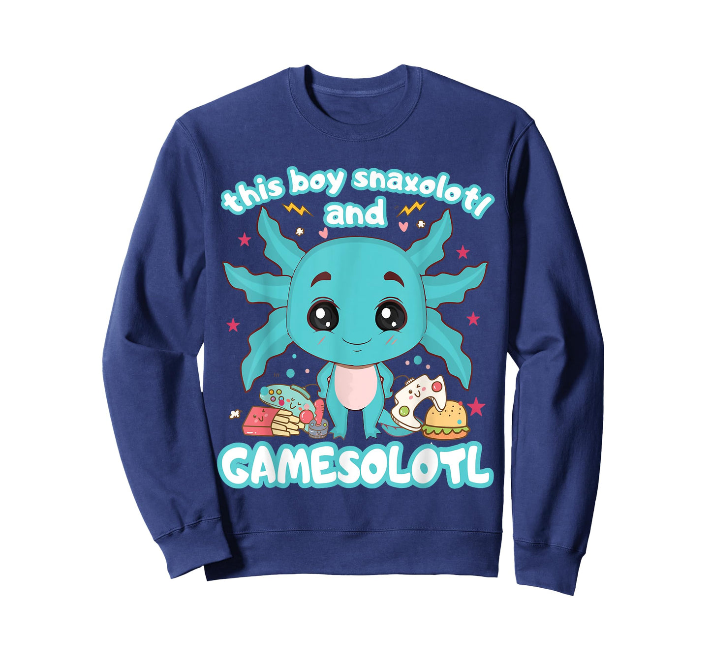 Gamesolotl Gamer Axolotl Gamer Boy Snaxolotl Gamesolotl T-Shirt
