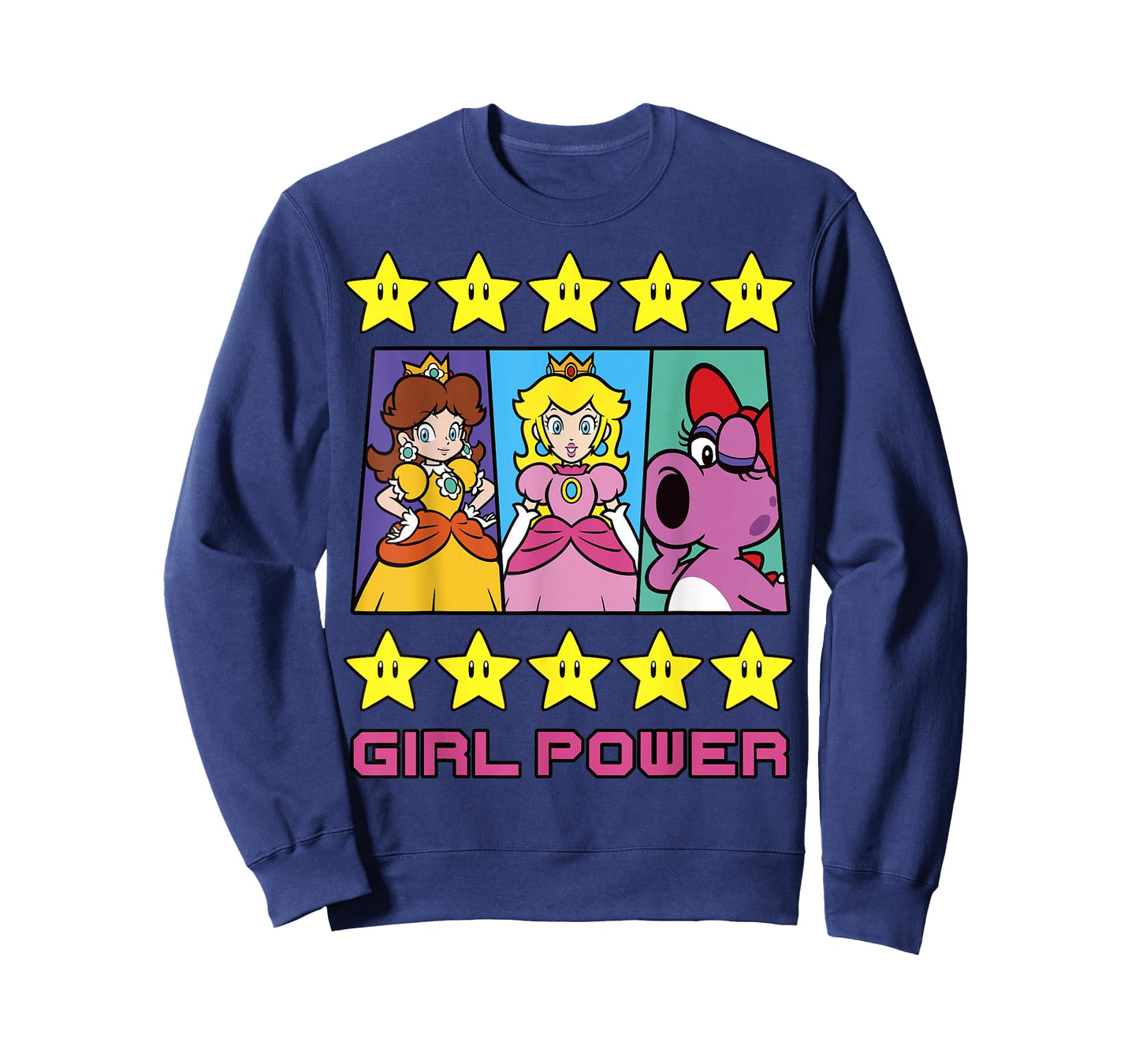 Super Mario Daisy Peach Birdo Girl Power Poster T-Shirt