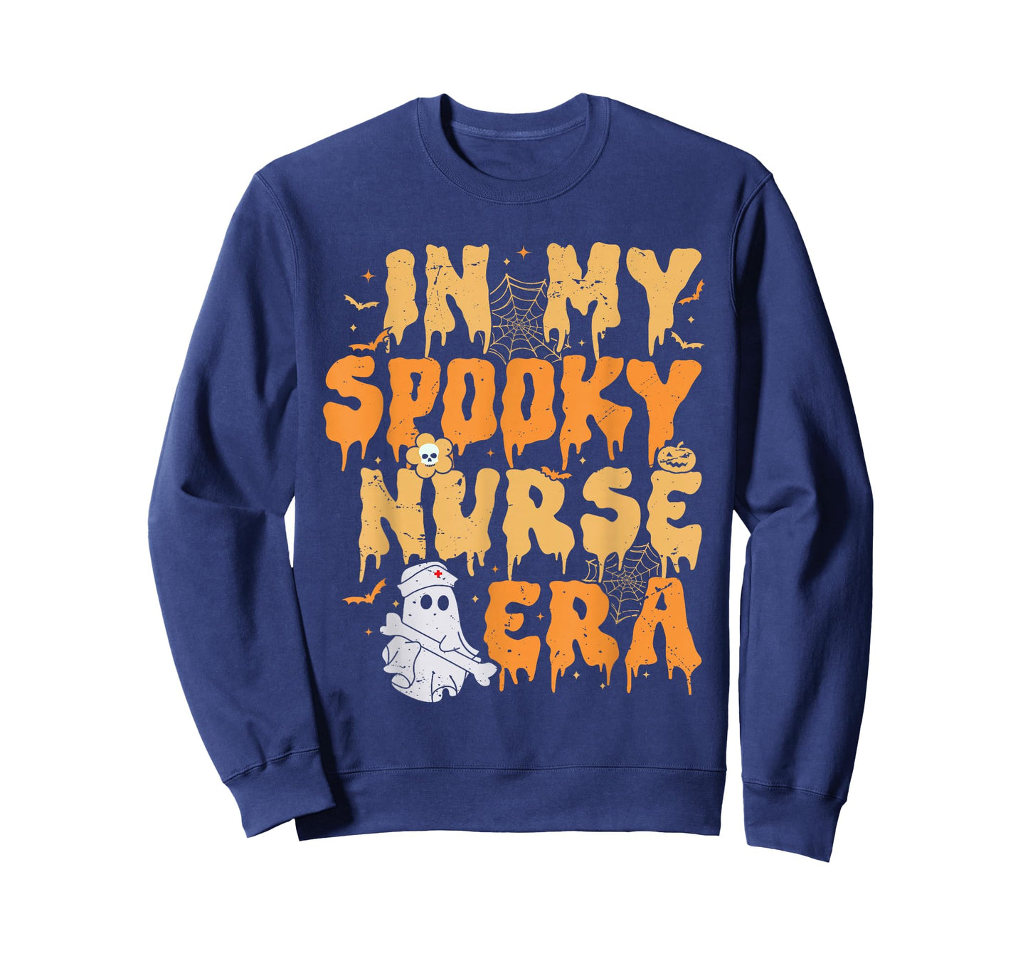 in My Spooky Nurse Era Funny Ghost Halloween Nurse Men Women T-Shirt