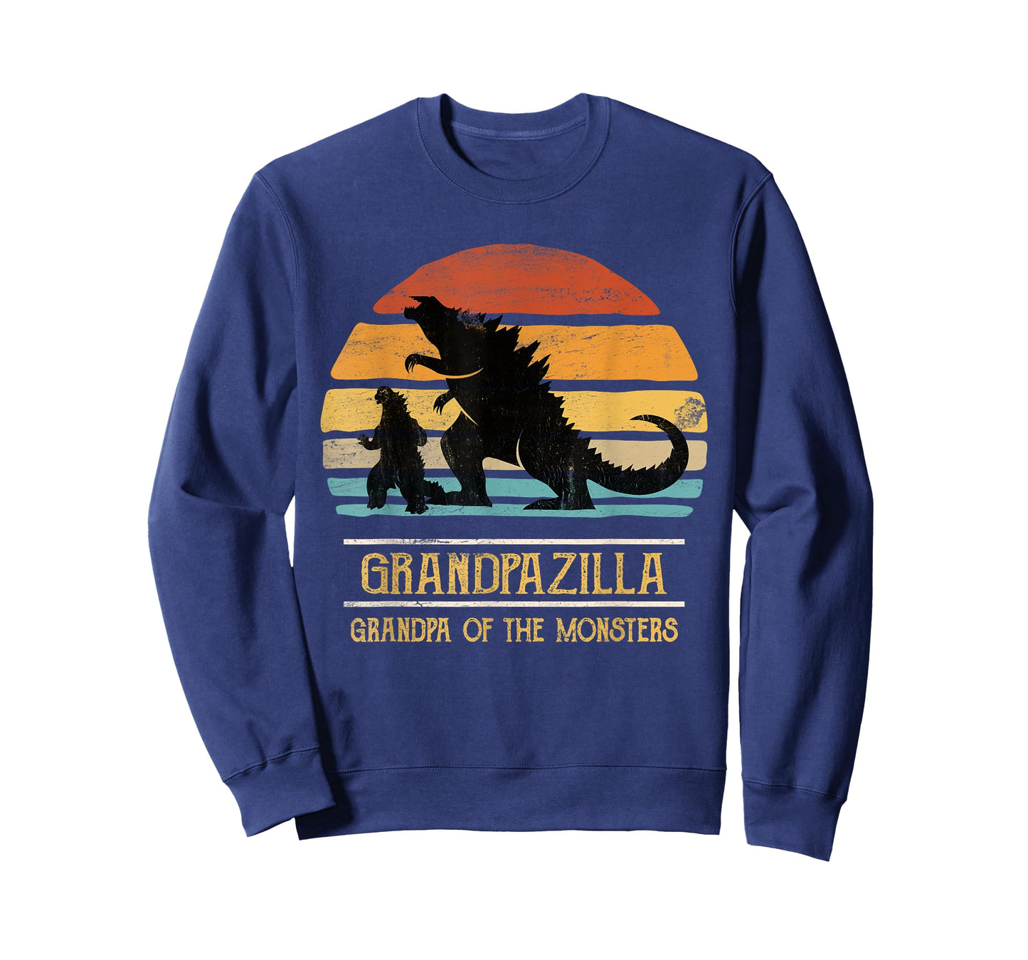 Grandpa Of Monsters Matching Family Birthday Halloween T-Shirt