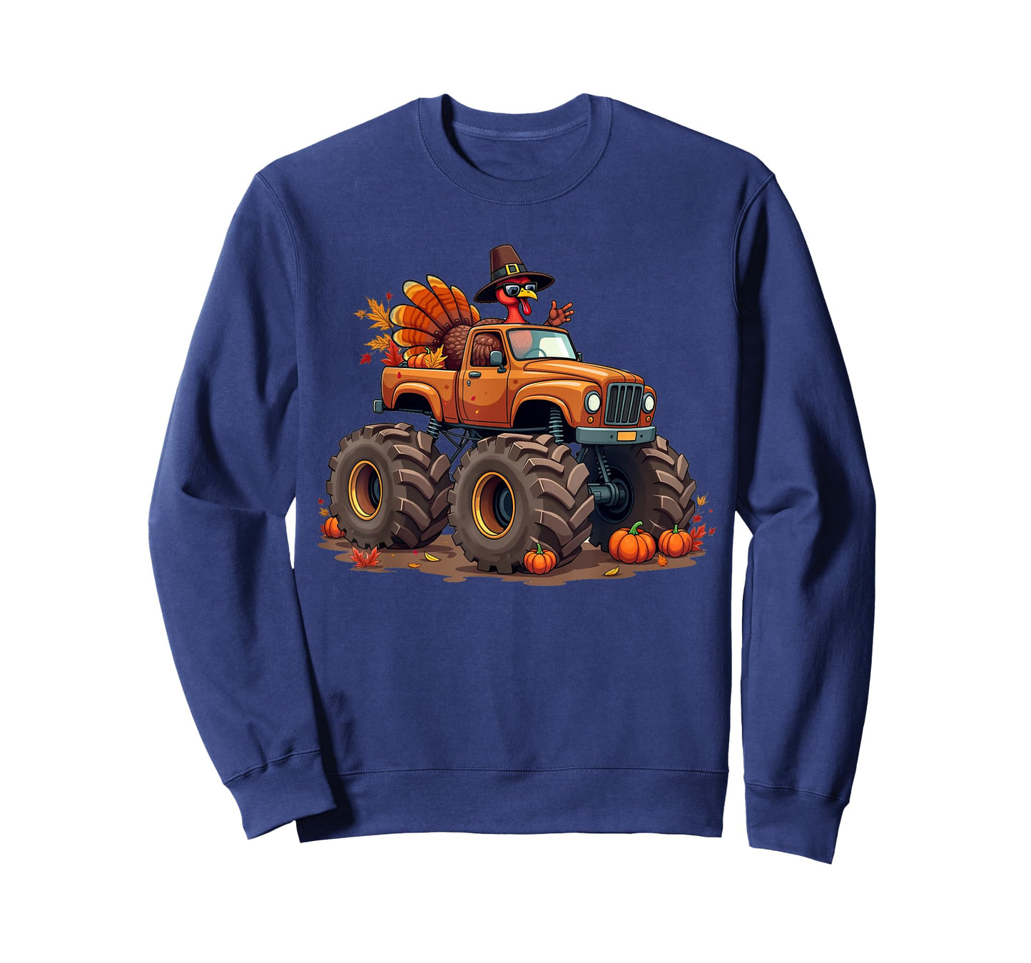 Thanksgiving Turkey Monster Truck youth Boys Kids toddlers T-Shirt