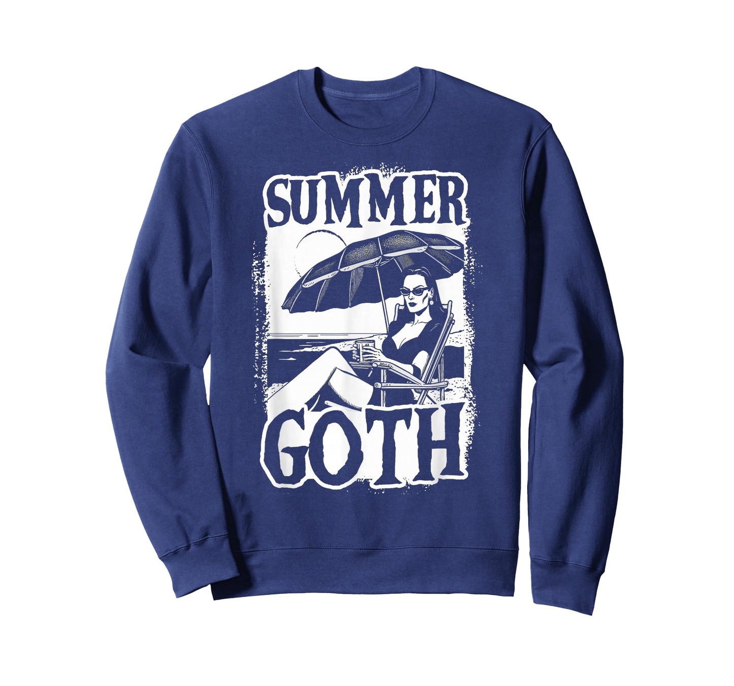 Summer Goth Beach Day Vampire Hiding From The Sun T-Shirt