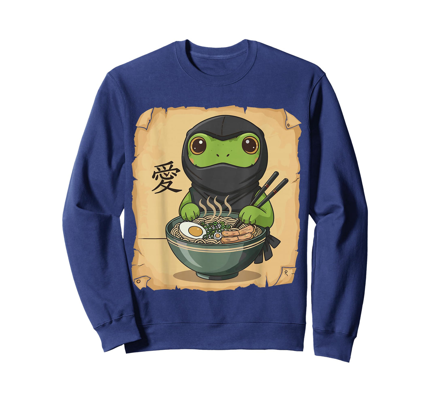 Ramen Ninja Frog Noodle Kawaii Lover Japanese Funny Graphic T-Shirt