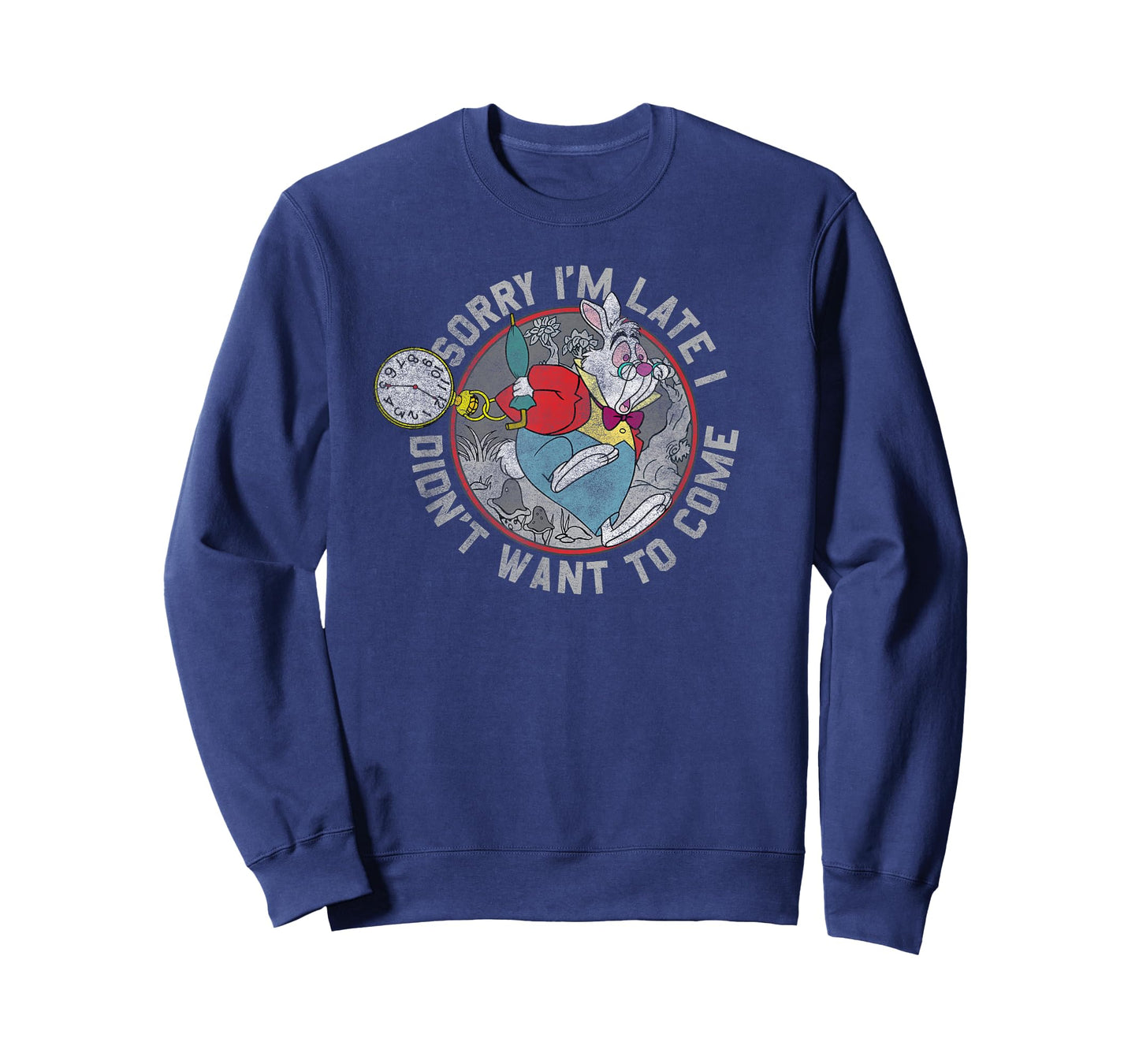 Disney Alice in Wonderland White Rabbit Sorry I Am Late T-Shirt