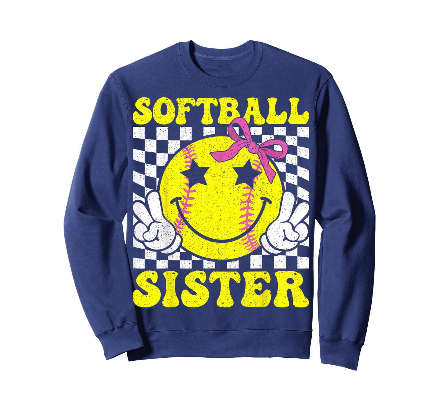 Softball Sister Coquette Bow Softball Sister Game day T-Shirt