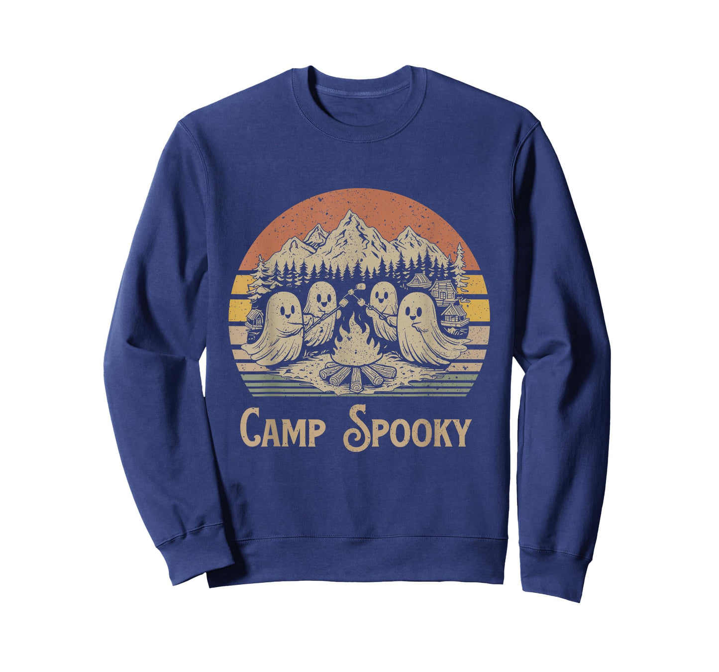 Camp Spooky Summerween Summer Halloween Cute Ghost T-Shirt