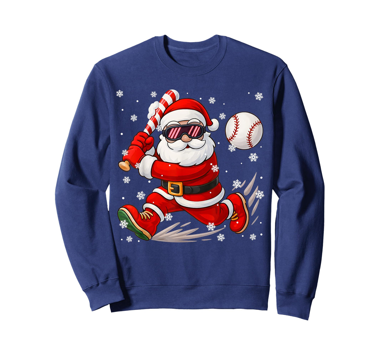 Funny Santa Baseball Christmas Pajamas Xmas Men Boy Toddlers T-Shirt