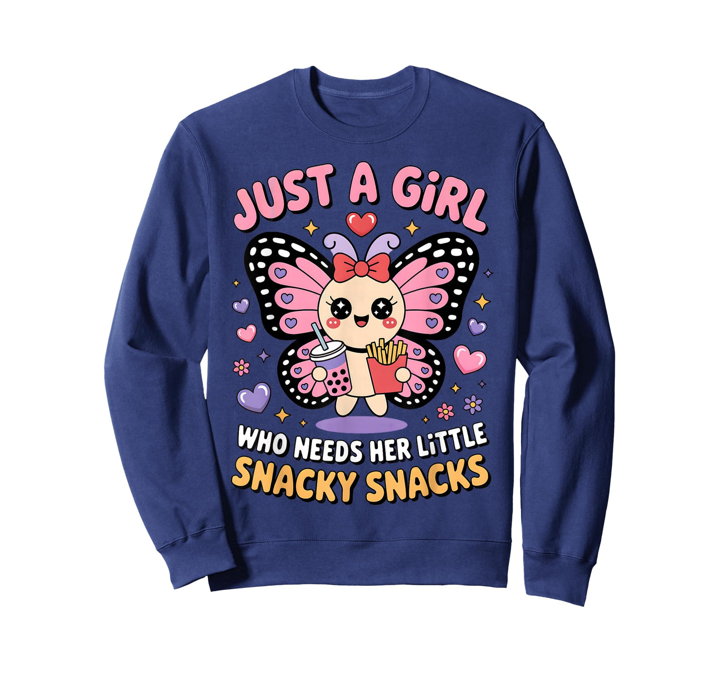 Just A Girl Who Needs Her Little Snacky Snacks Teens Women T-Shirt