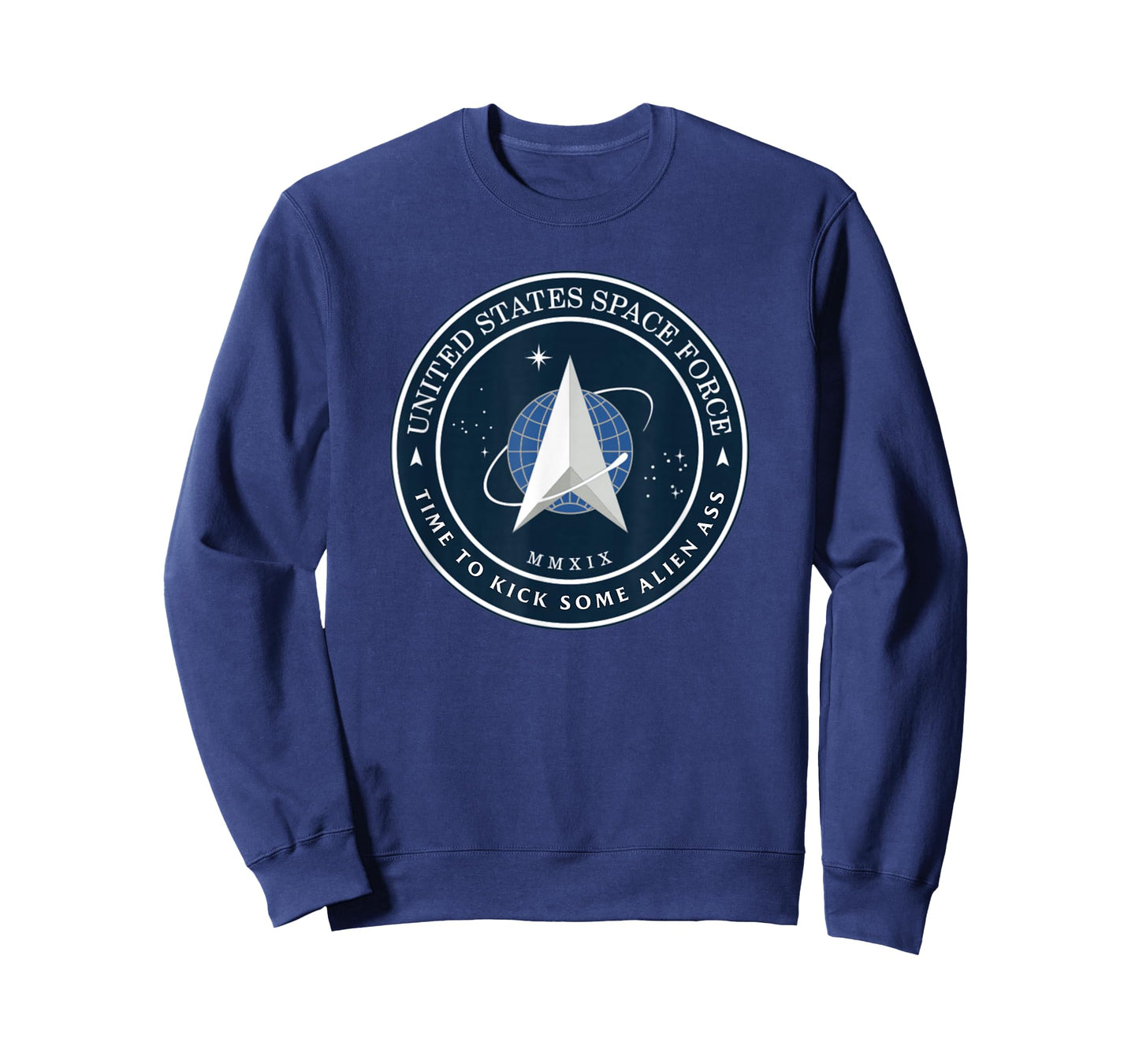 United States Space Force Logo Time To Kick Some Alien Ass T-Shirt