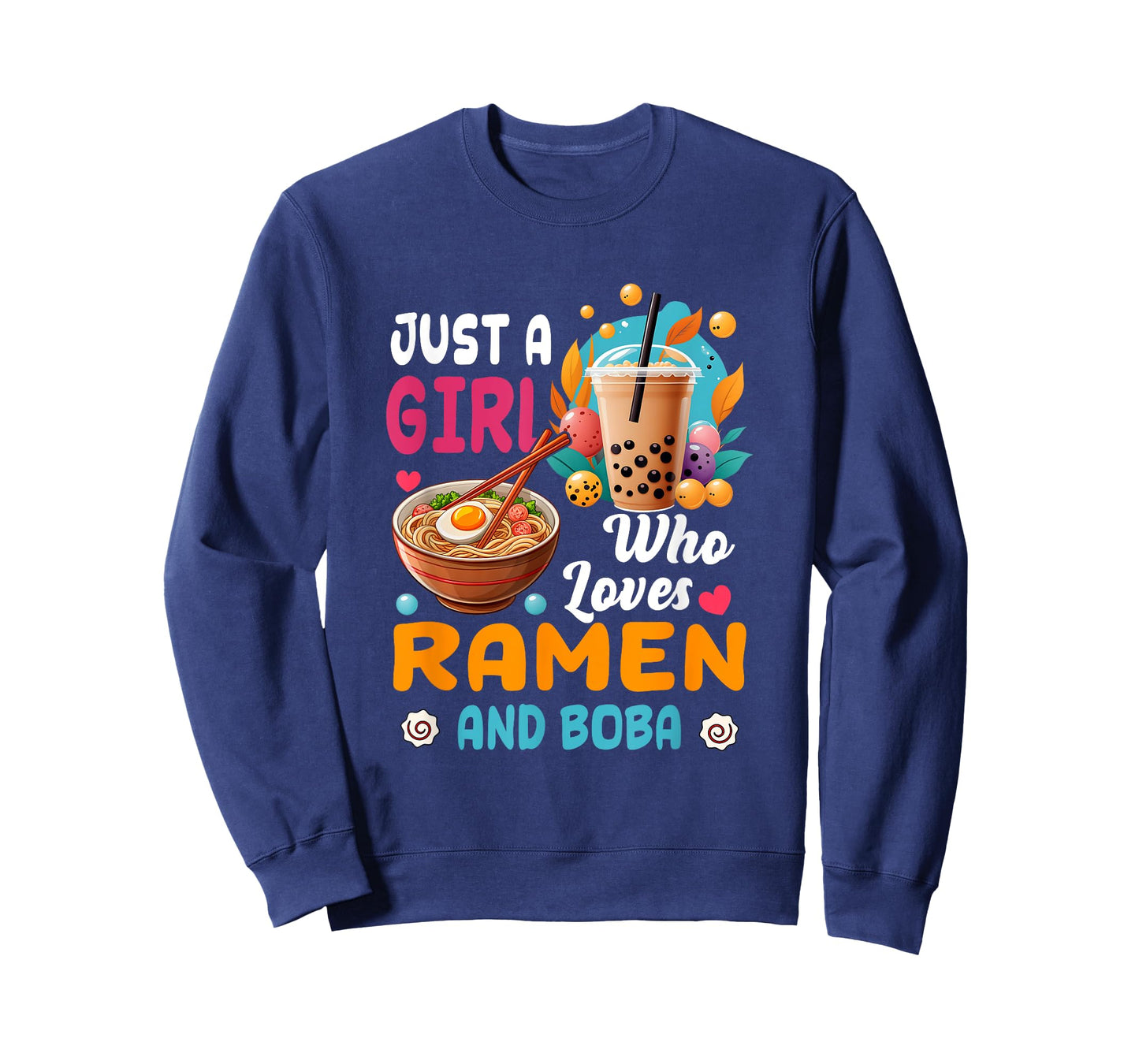 Just Girl Who Loves Ramen And Boba Bubble Tea Japanese T-Shirt