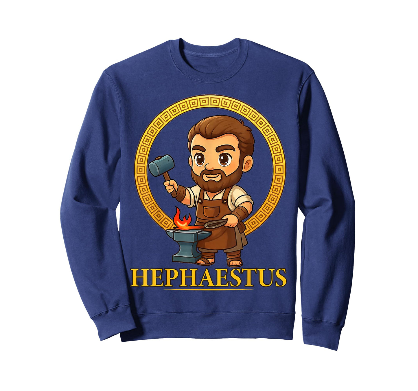 Cute Greek Mythology God Hephaestus Ancient Greece Chibi T-Shirt