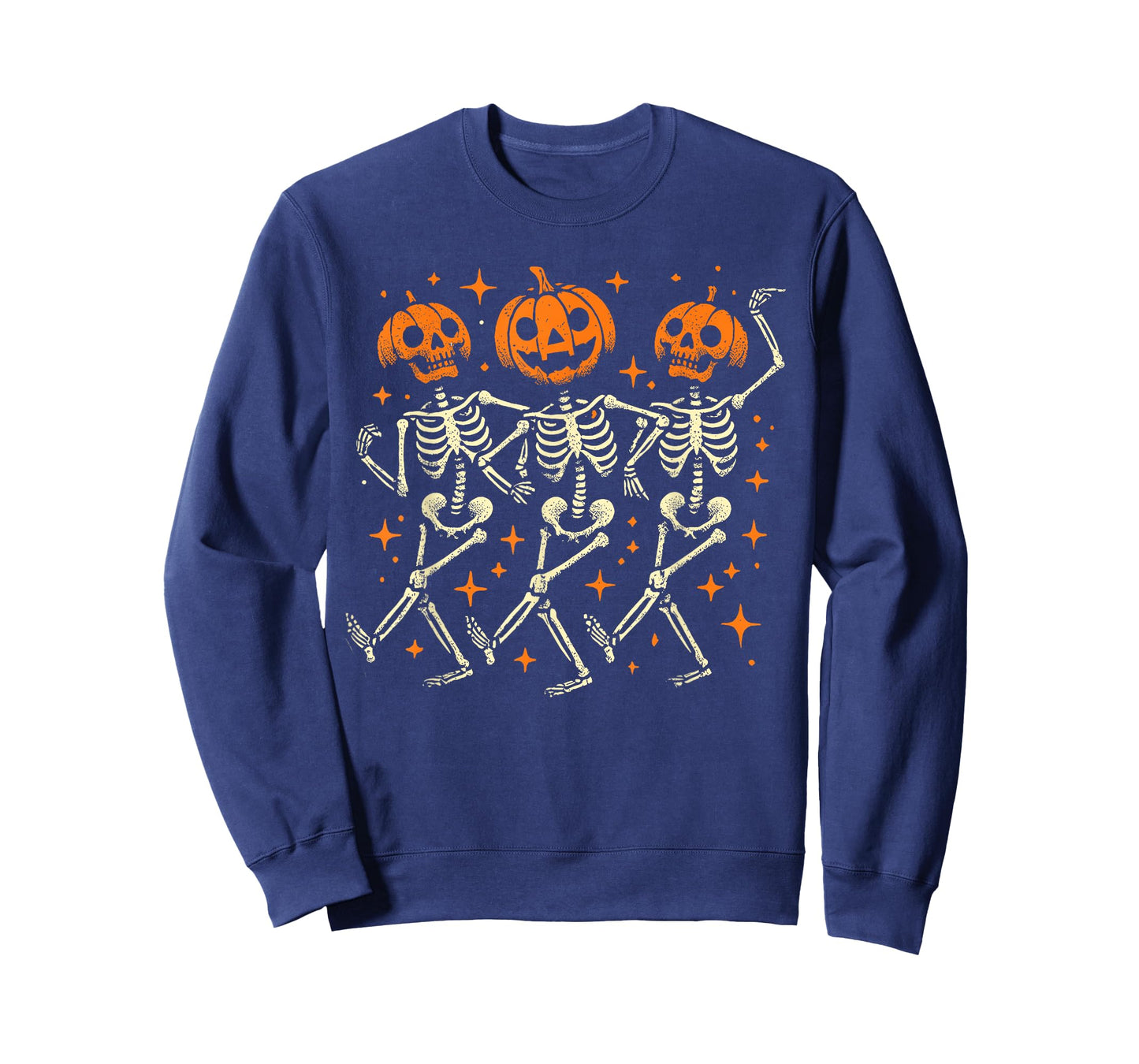 Spooky Season Halloween Skeleton Jack O Lantern Dancing T-Shirt
