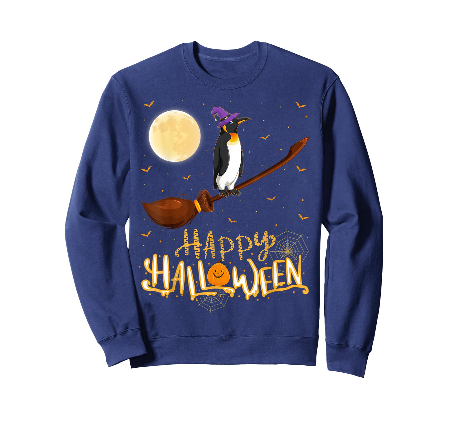 Emperor Penguin Ride Witch Shotgun Emperor Penguin Halloween T-Shirt