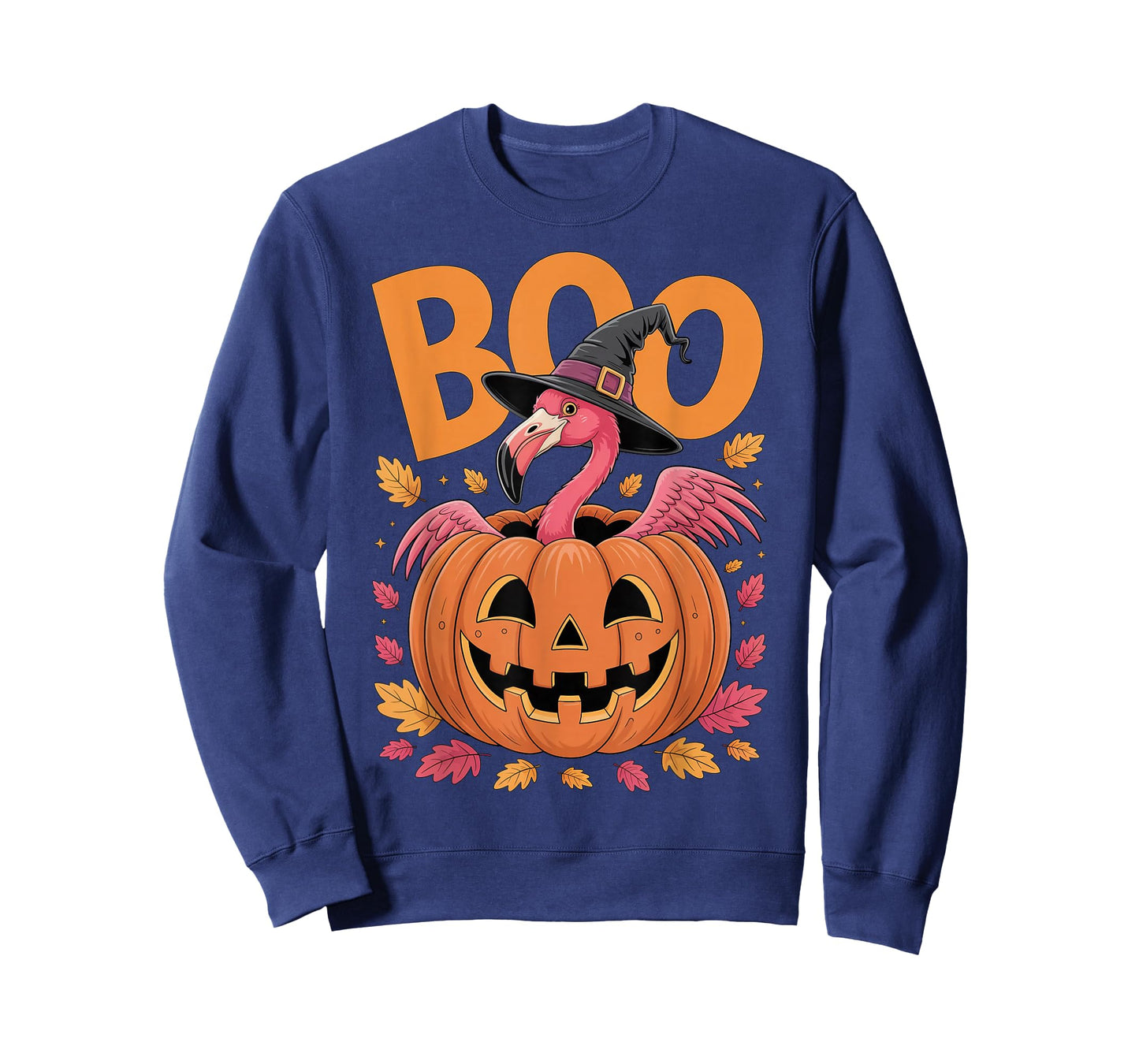 Flamingo Costume on Pumpkin Halloween Flamingo T-Shirt