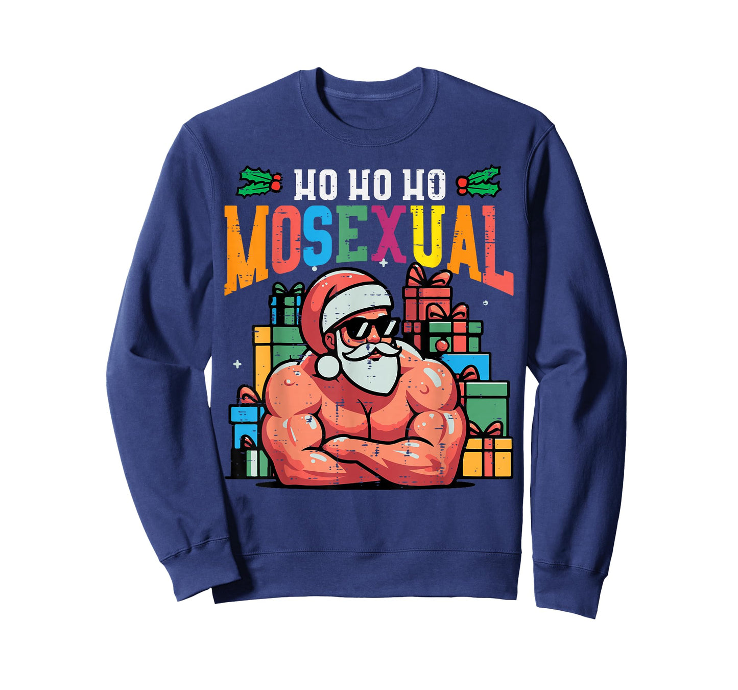 Christmas Ho Homosexual Funny Xmas Gay Pride Santa Lgbt Men T-Shirt