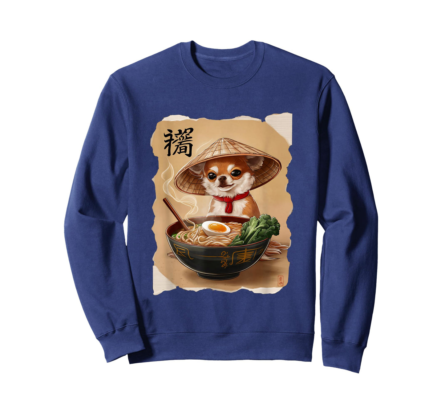 Men Woman Kawaii Eating Ramen Japanese Chihuahua T-Shirt