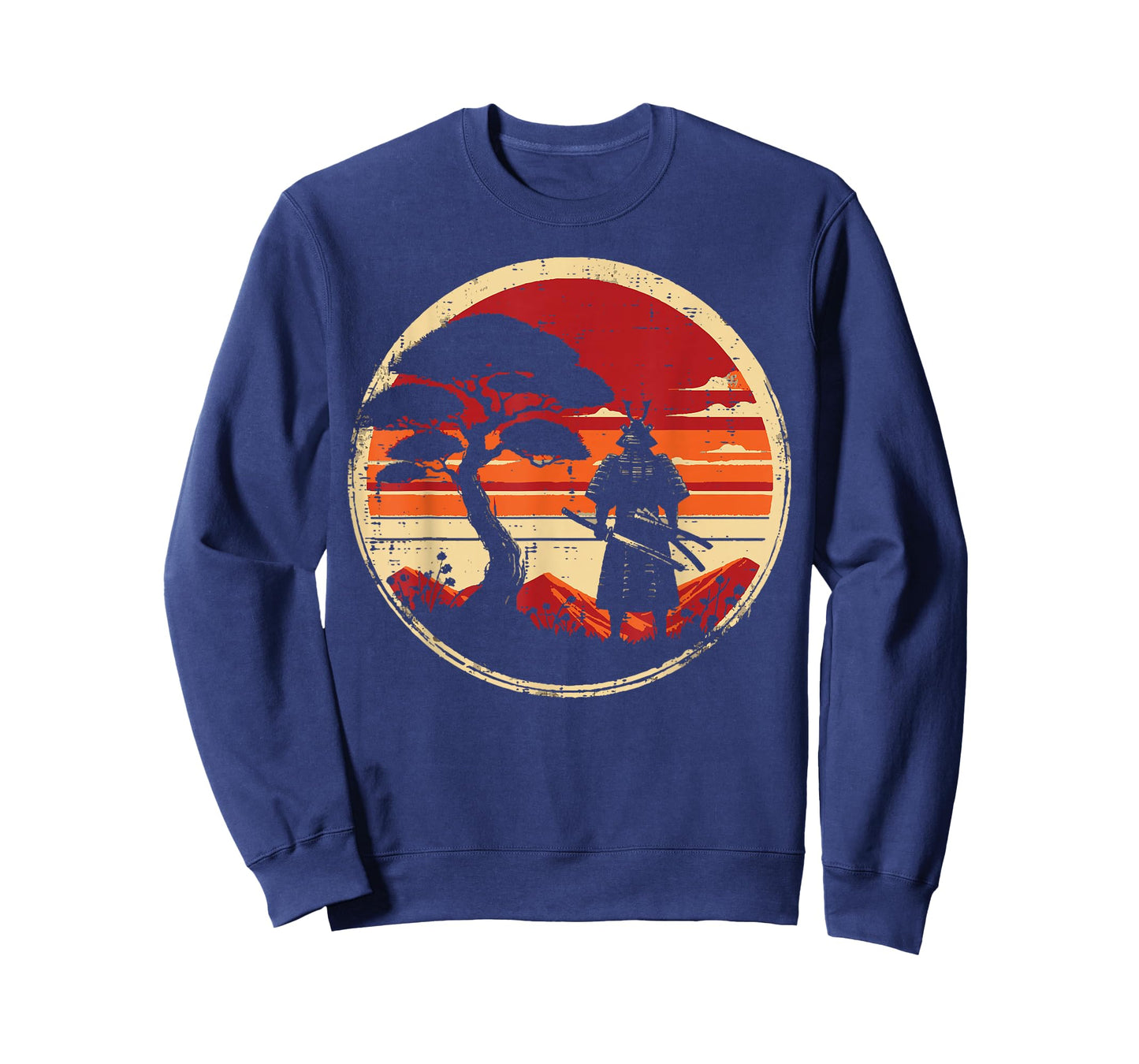 Japanese Art Samurai Retro Sunset Warrior Men Women Kids T-Shirt