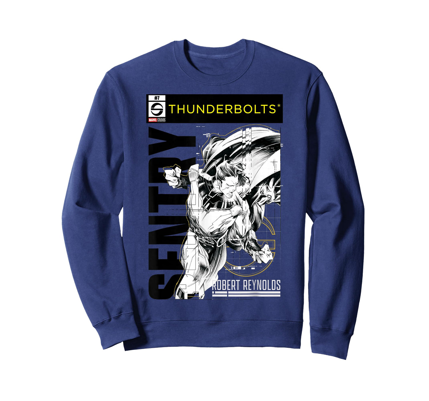 Marvel Studios Thunderbolts Sentry B&W Comic Cover #7 T-Shirt