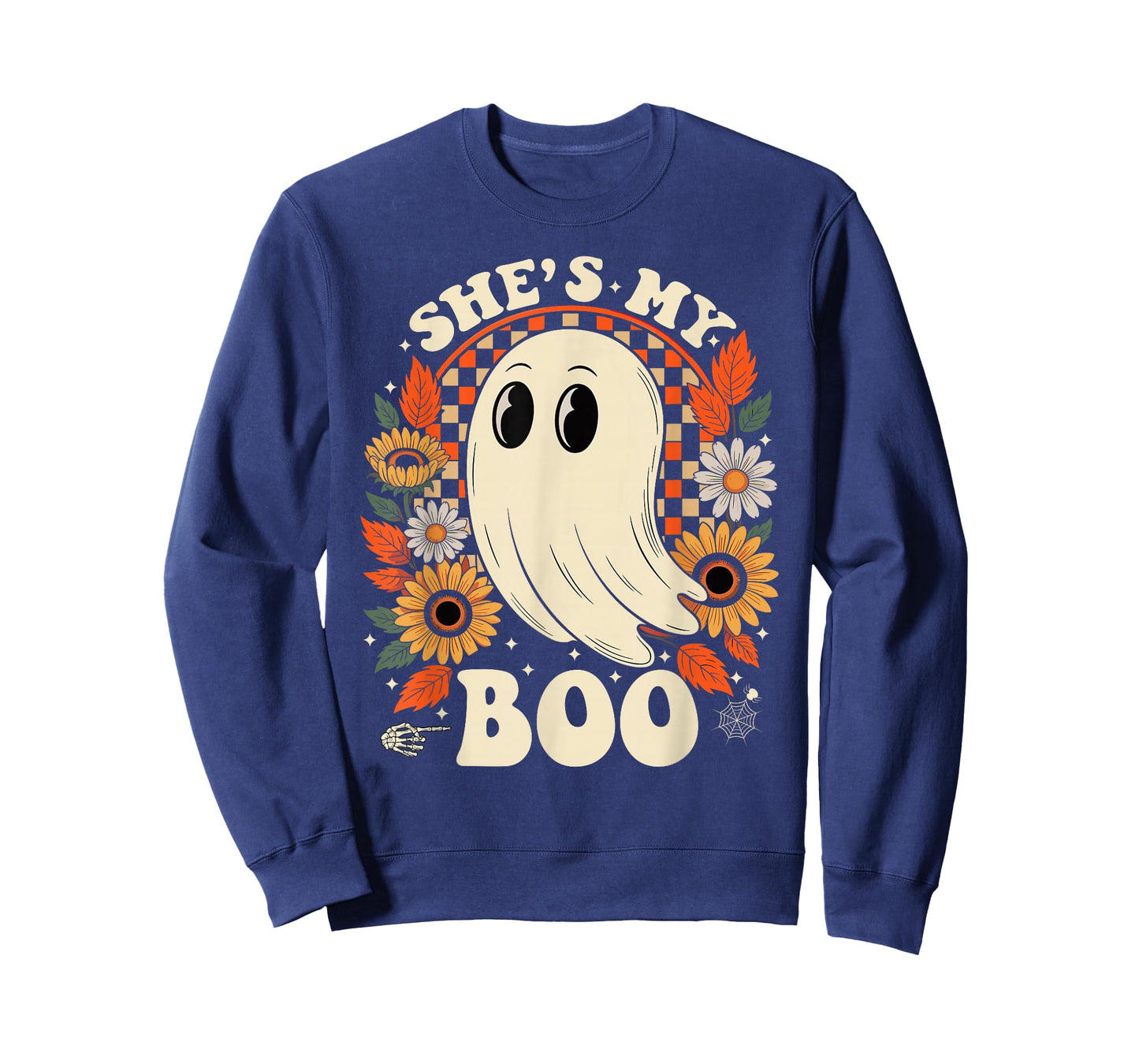 Couples She's My Boo Skeleton Matching Couple Halloween T-Shirt