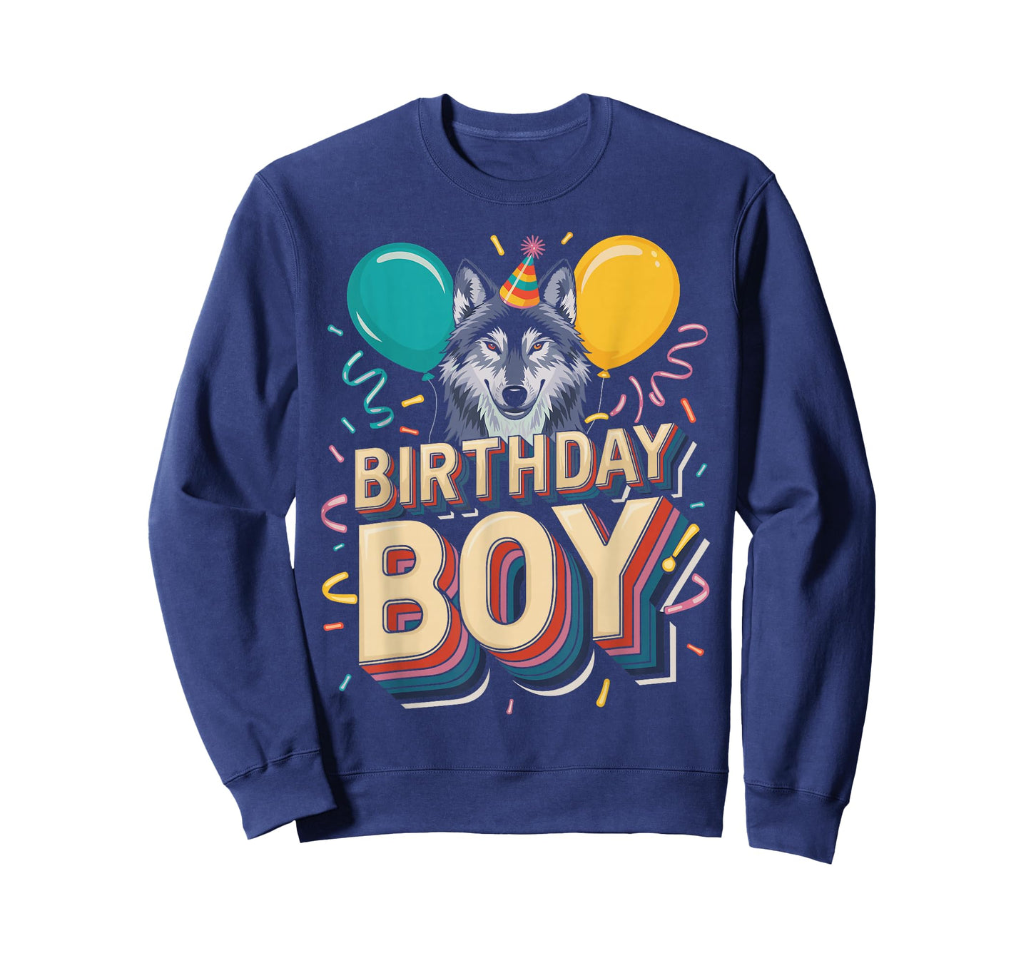 Birthday Boy WOLF Shirt Cute WOLF T Shirt for Birthday Wolve T-Shirt