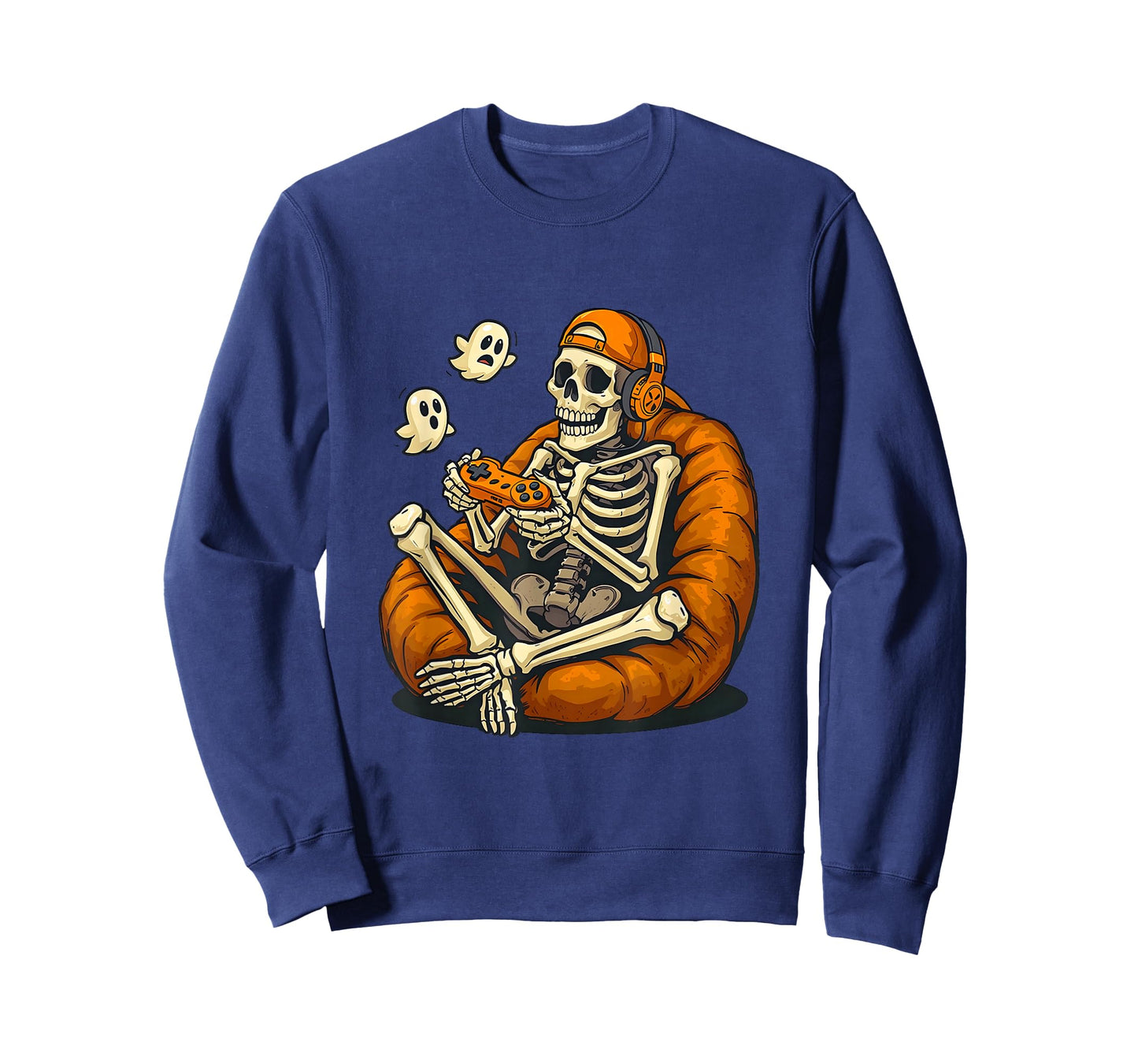 Halloween Skeleton Gamer Video Gaming Boys Men Kids Tees T-Shirt