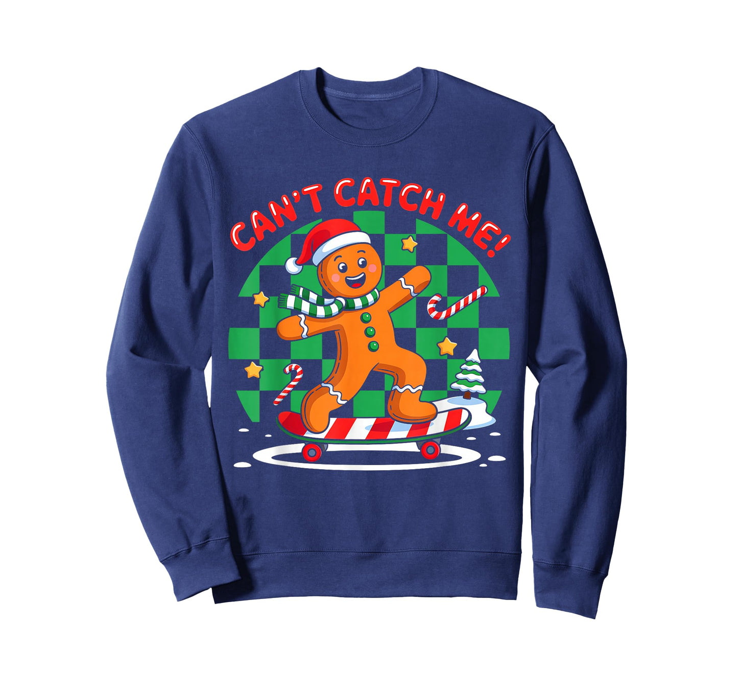 Can't Catch Me Gingerbread Christmas Cookies Toddler Boys T-Shirt