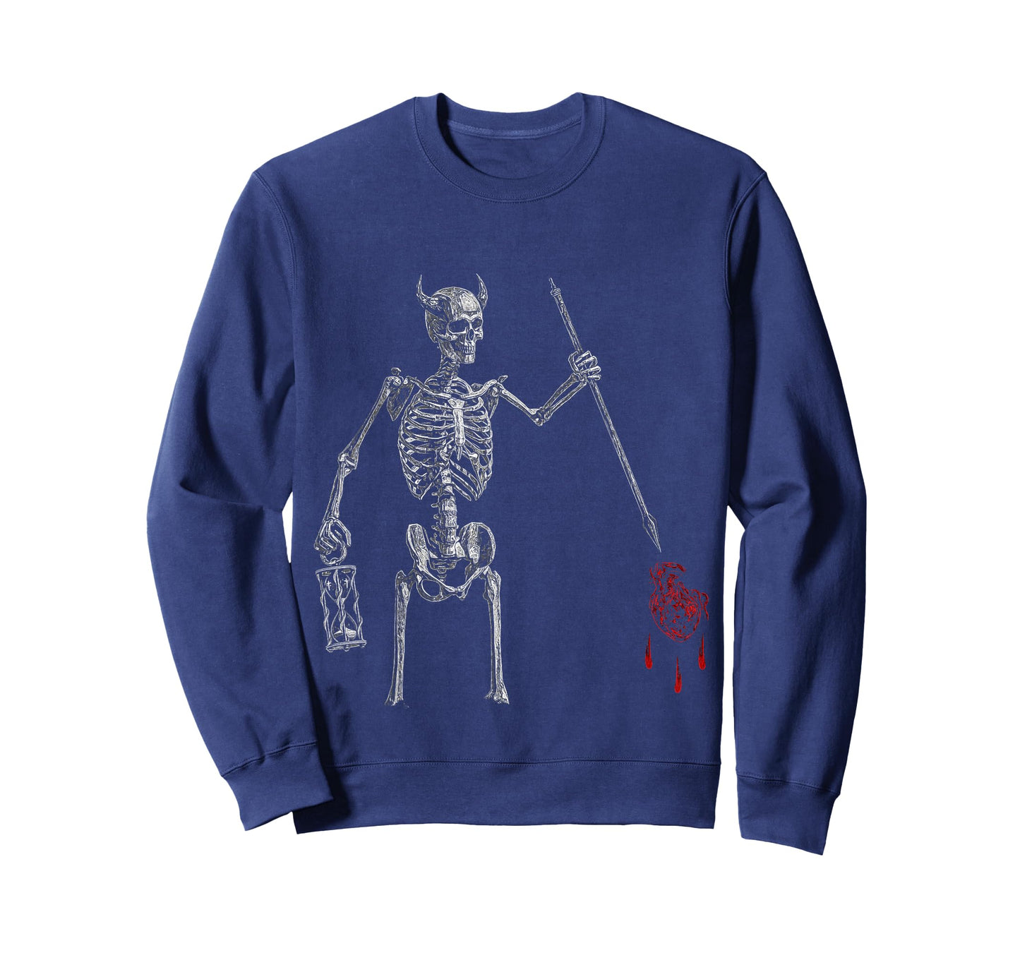 Blackbeard Pirate Skeleton Caribbean Battle Flag T-Shirt