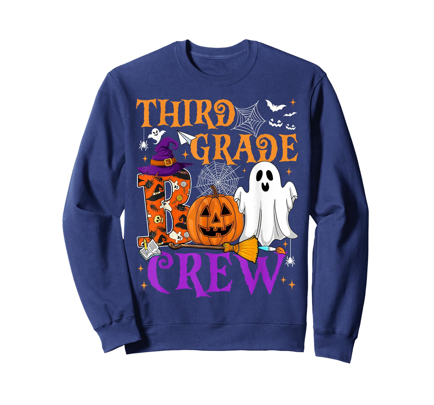 3rd Grade Boo Crew Teacher Student Funny Halloween Costume T-Shirt