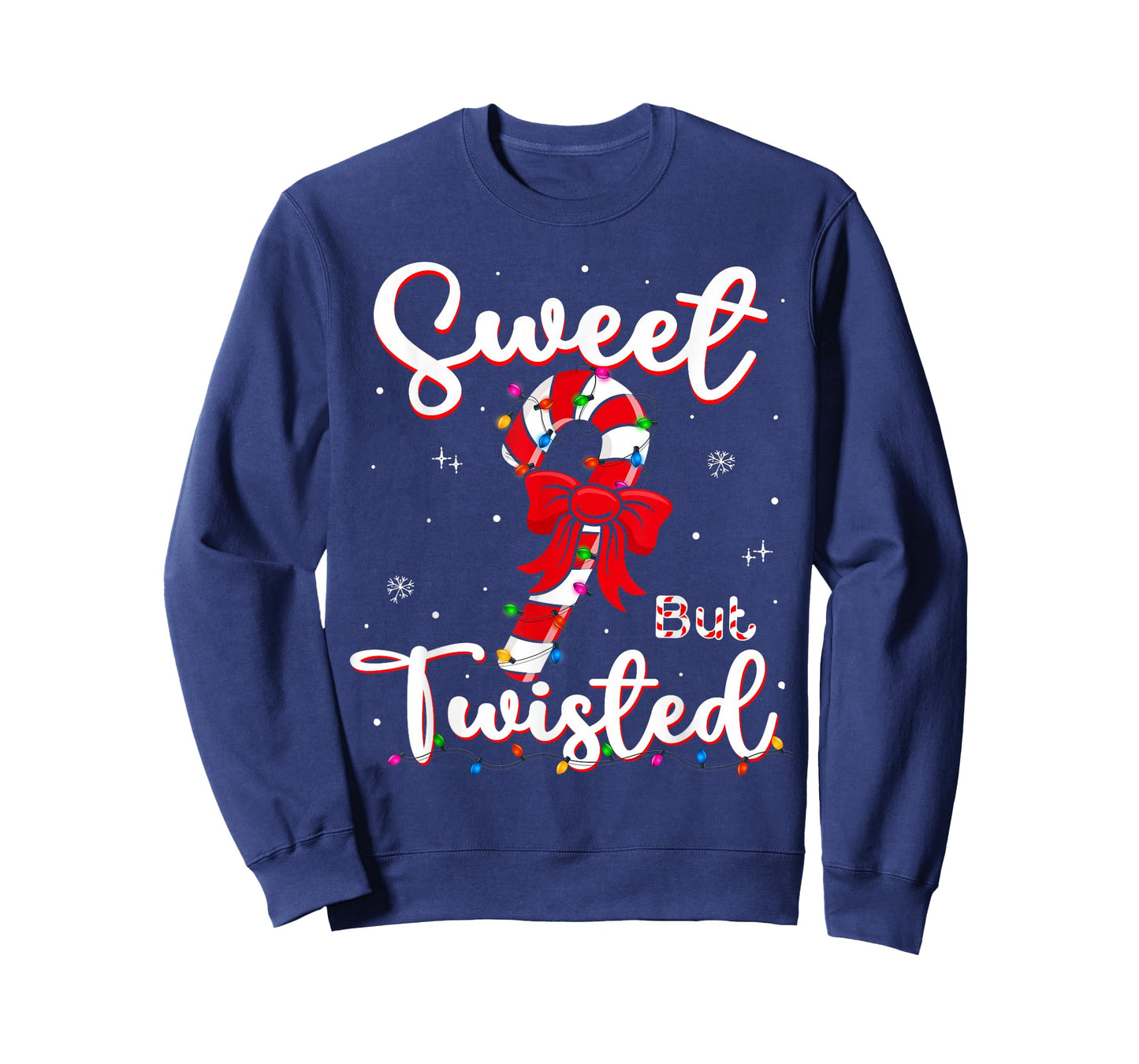 Sweet But Twisted Funny Christmas Candy Cane Xmas Holiday T-Shirt