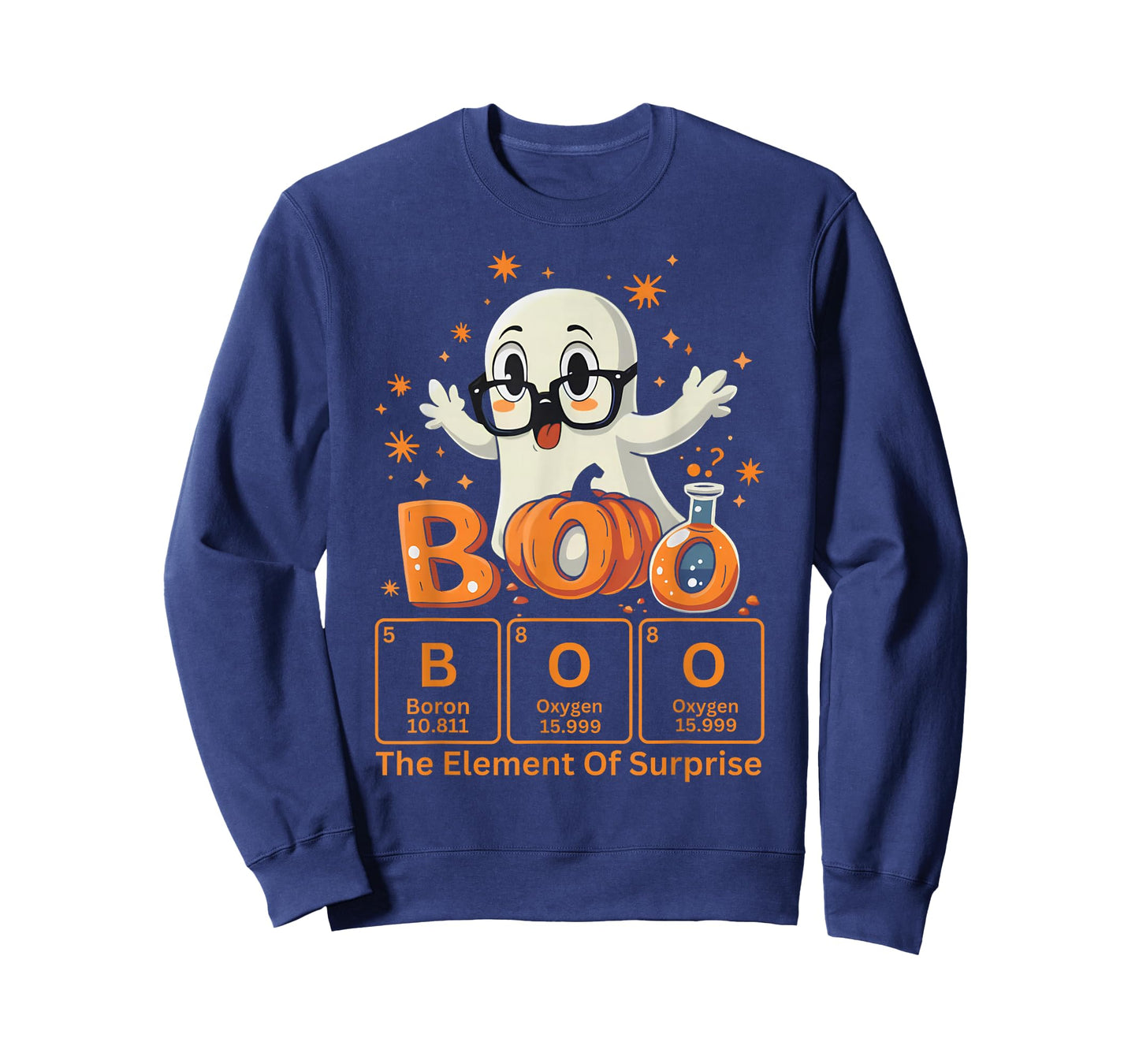 Chemistry Boo The Element of Surprise Cute Chemist Halloween T-Shirt